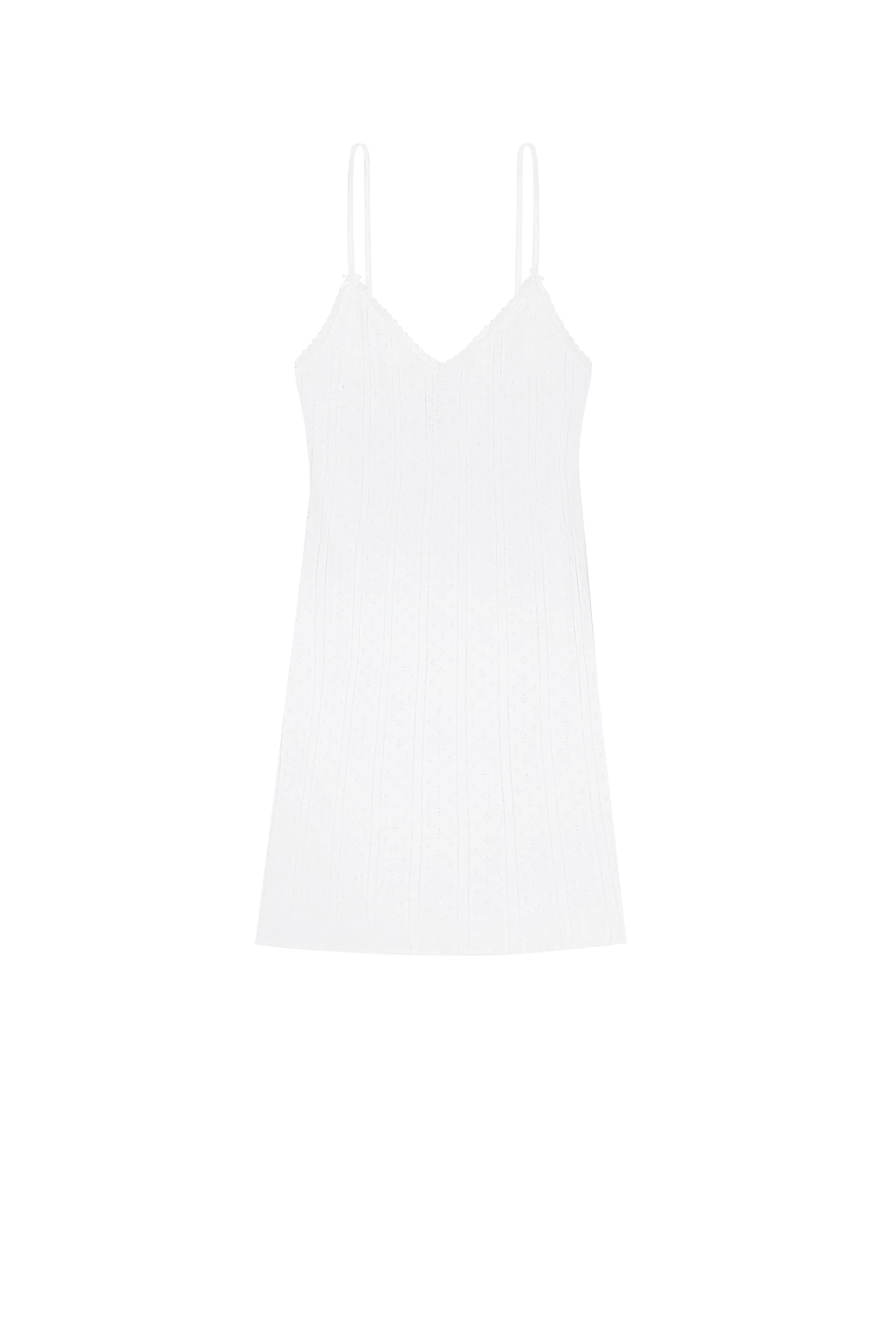 The Cami Slip: White Pointelle - Image 3