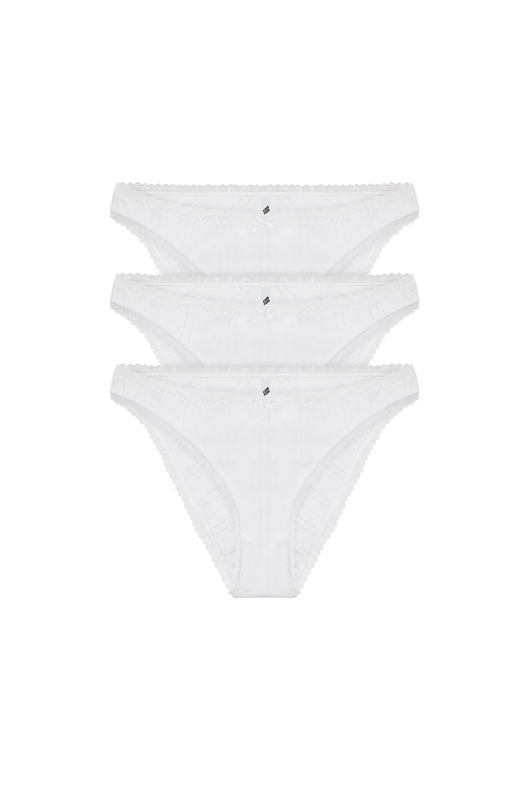The High Rise 3 Pack: White - Image 3