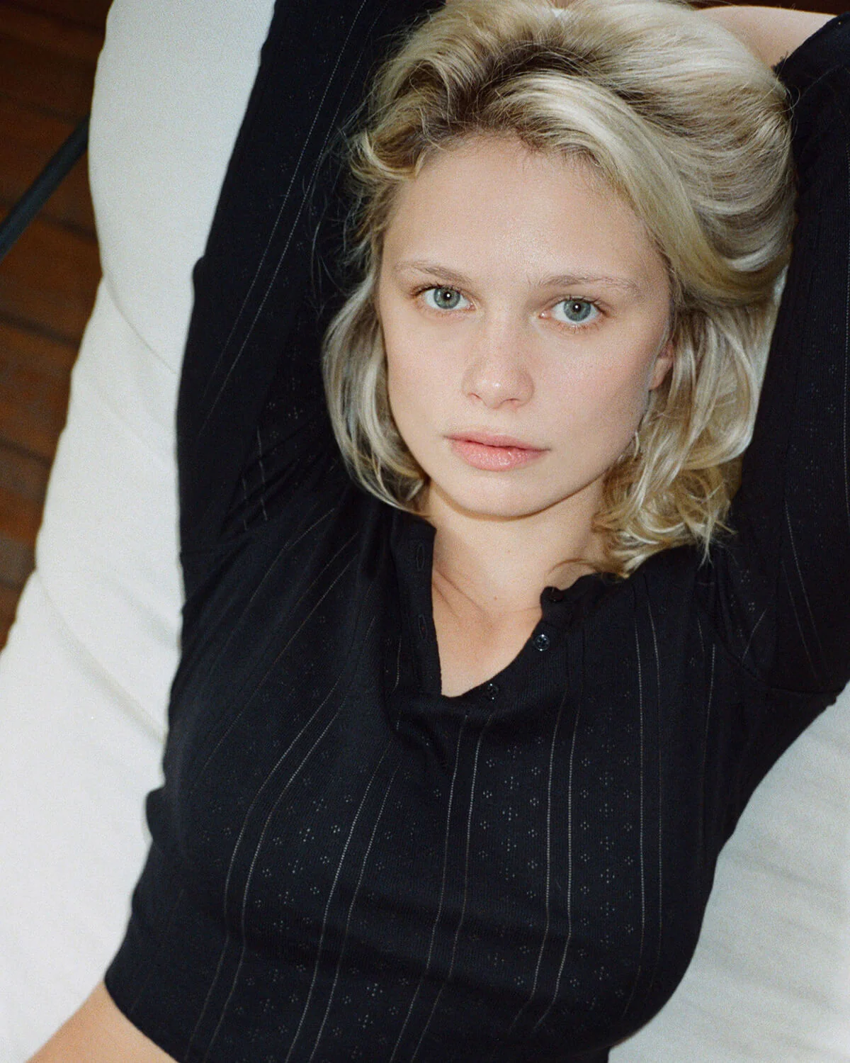 The Baby Henley: Black Pointelle - Image 5