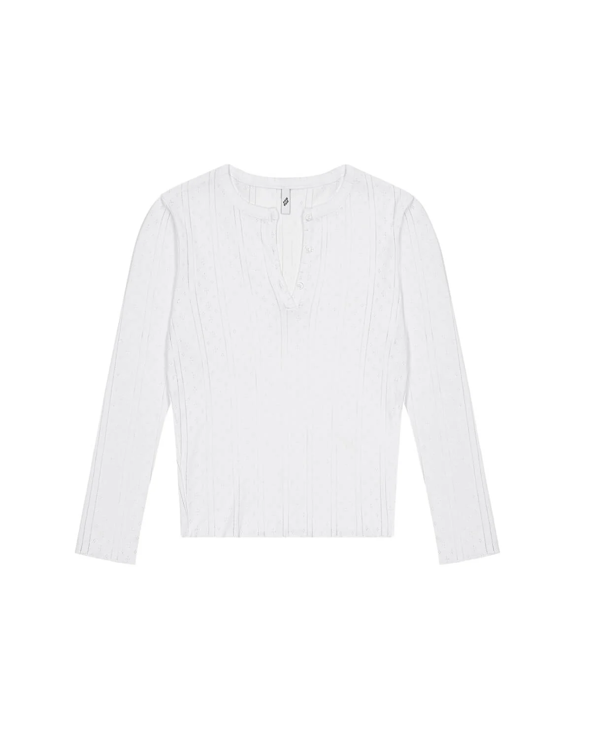 The Baby Henley: White Pointelle - Image 3