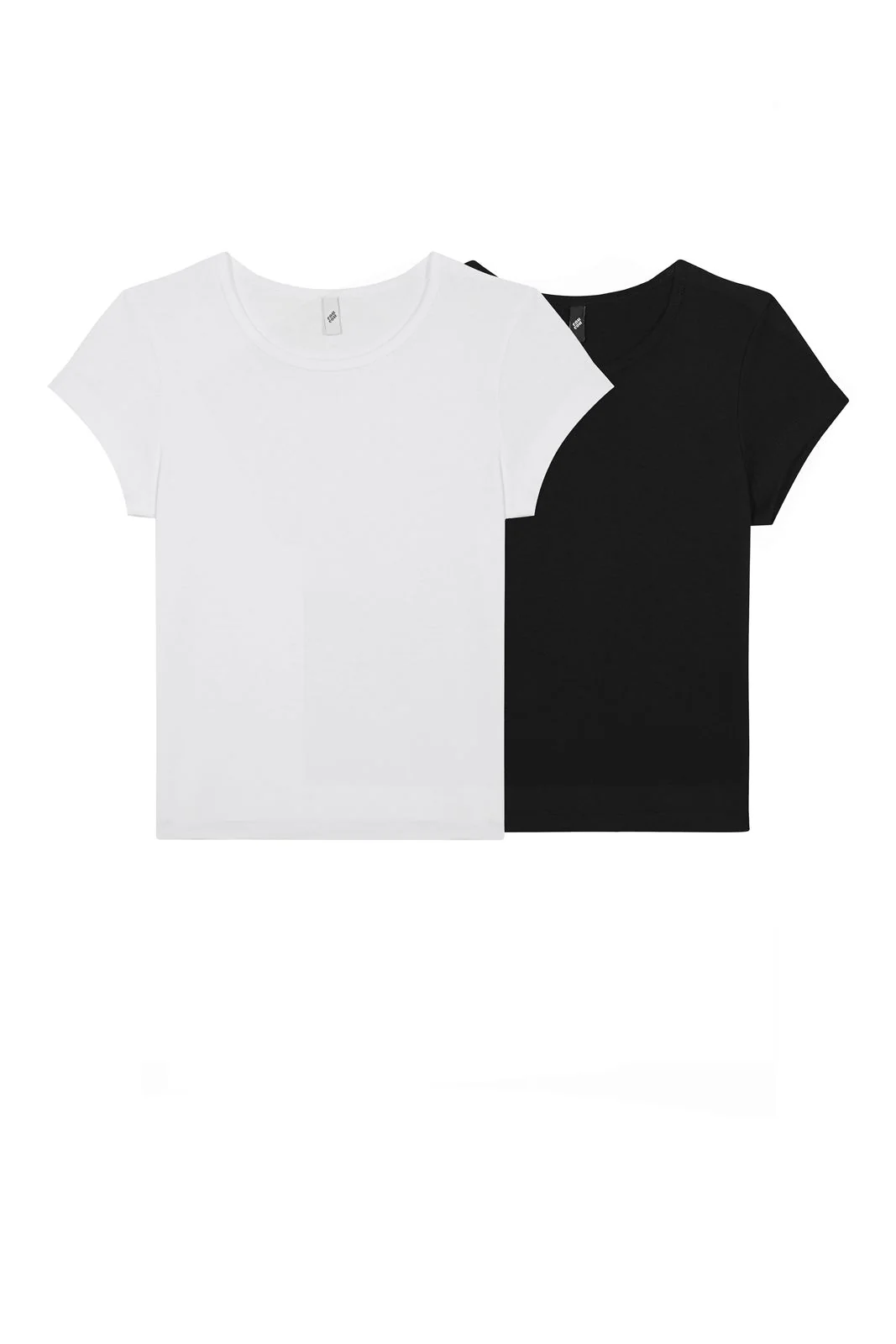 The Baby Tee 2 Pack: Cotton Jersey Black & White - Image 3