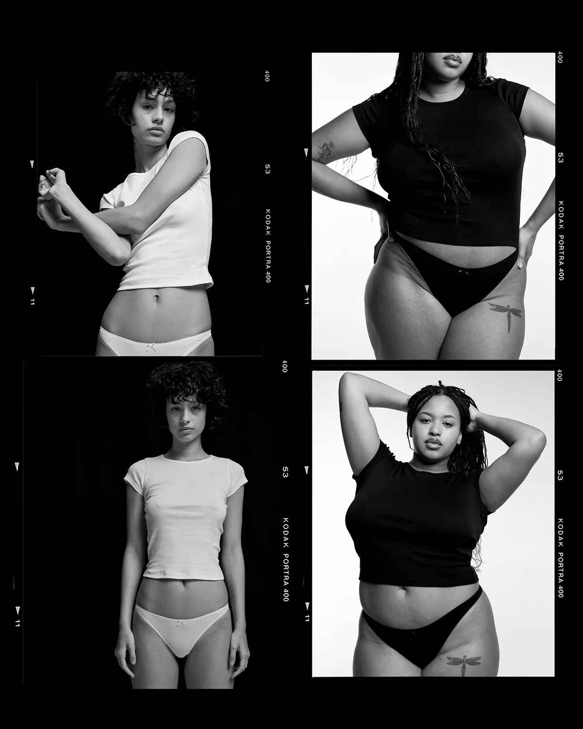 The Baby Tee 2 Pack: Cotton Jersey Black & White - Image 4