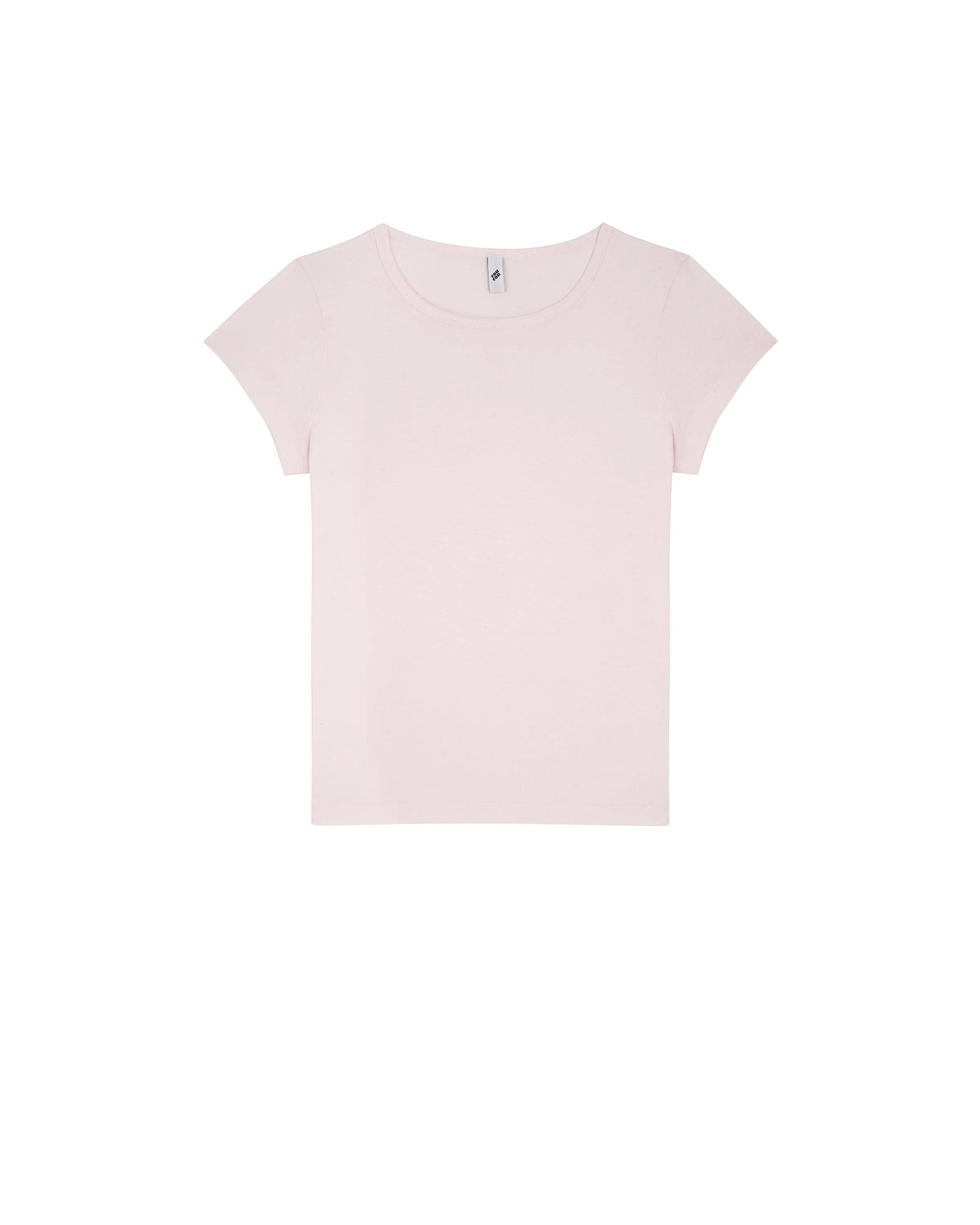 The Baby Tee: Baby Pink Cotton Jersey - Image 3