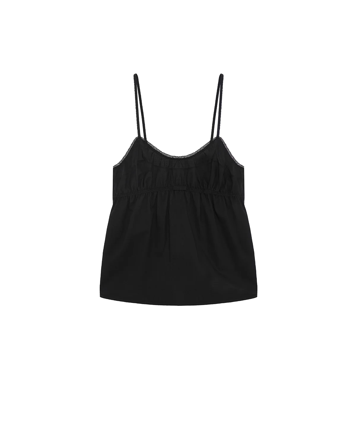 The Babydoll Cami: Black Cotton Voile - Image 3