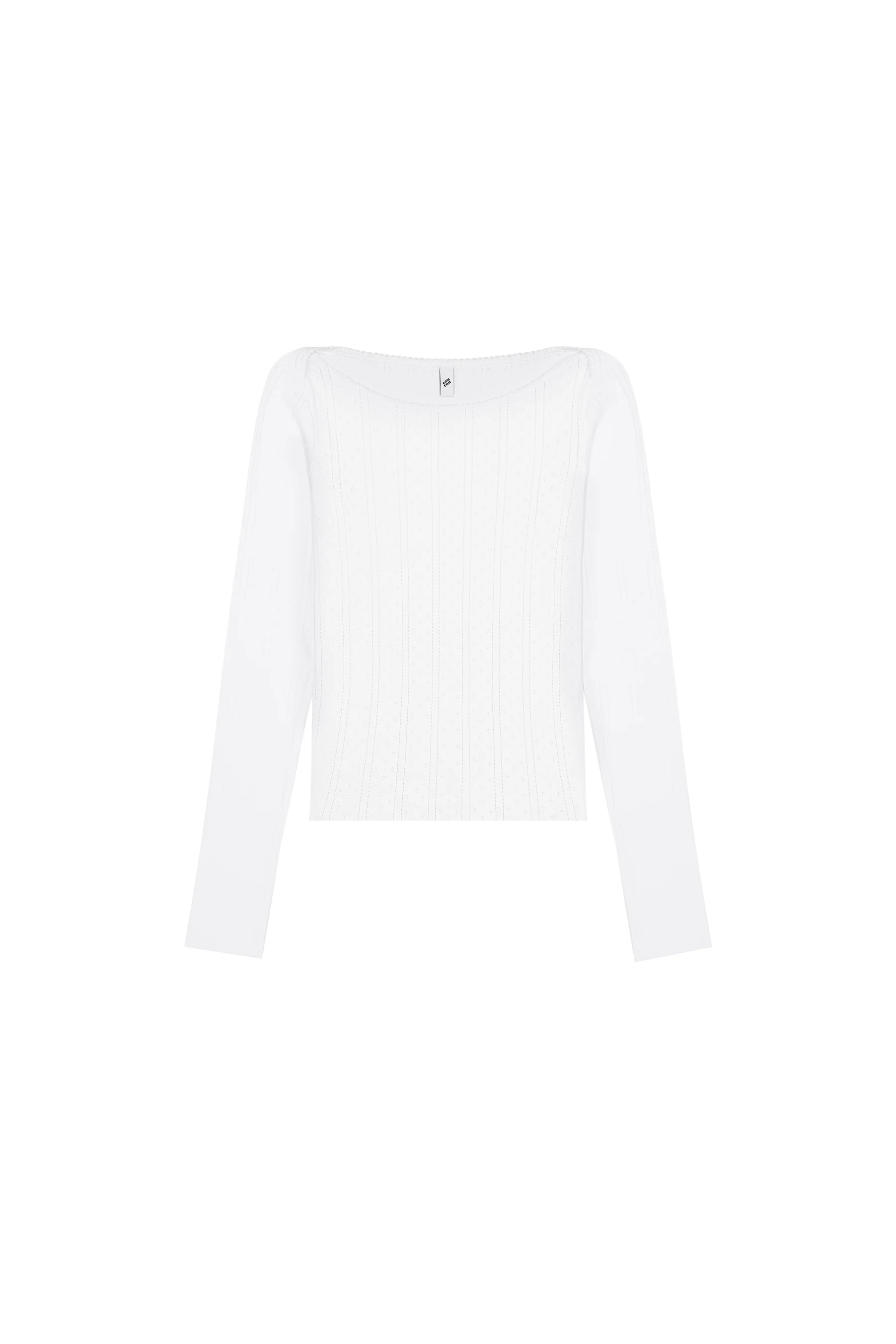 The Bateau: White Pointelle - Image 3