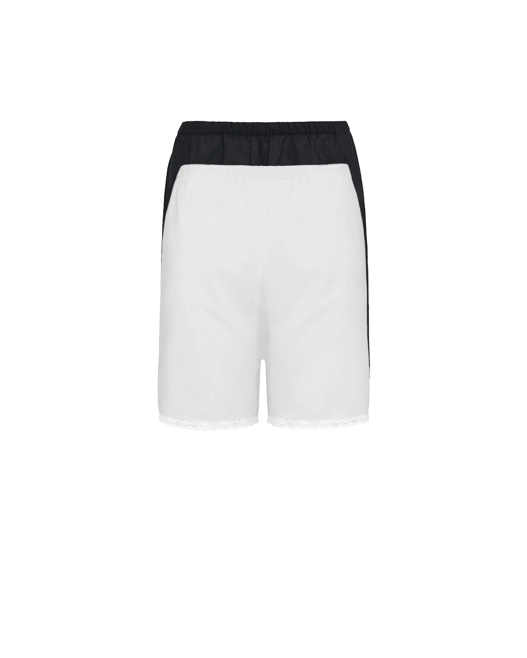The Bermuda Short 2 Pack: Cotton Voile Black & White - Image 3