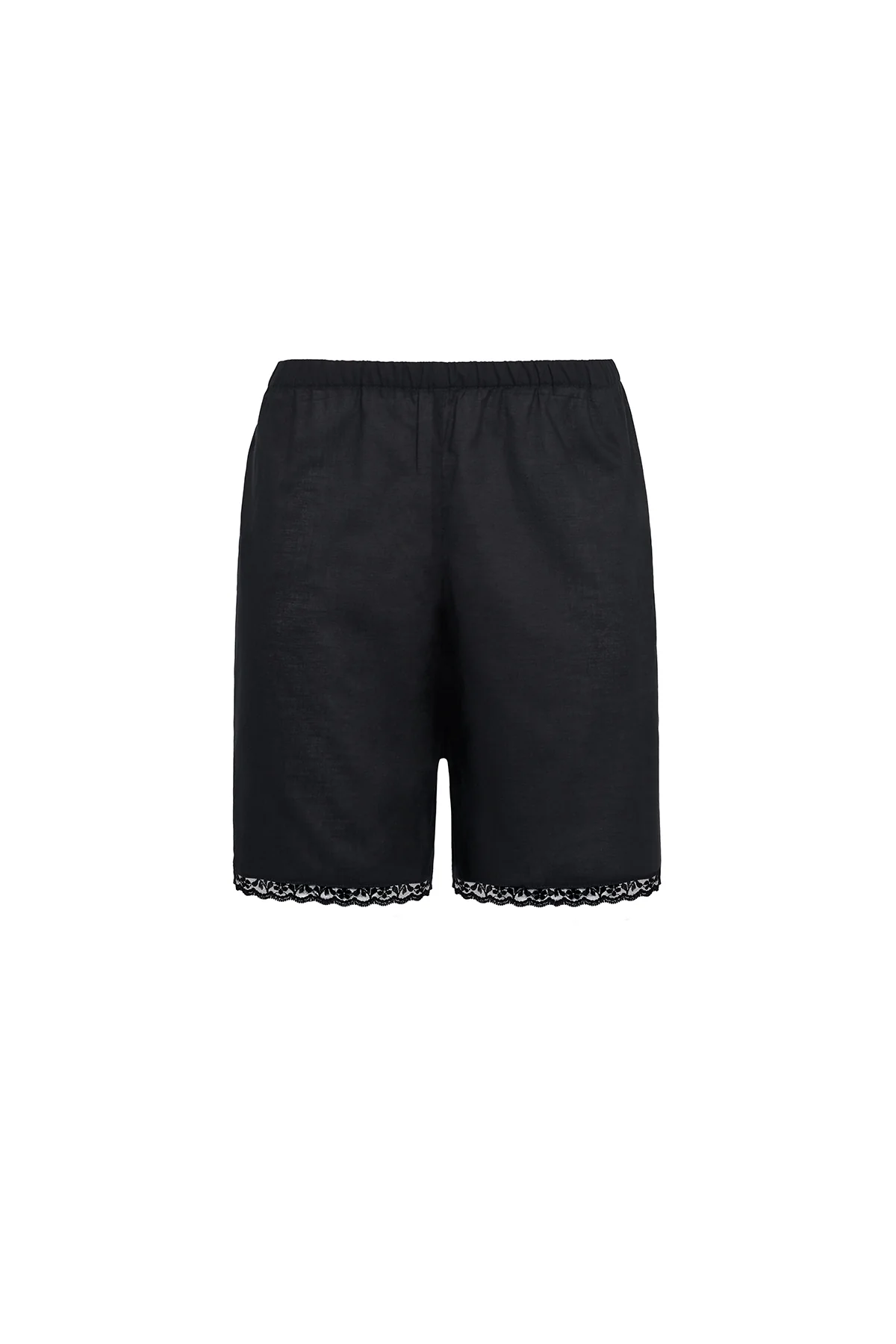 The Bermuda Short: Black Cotton Voile - Image 3