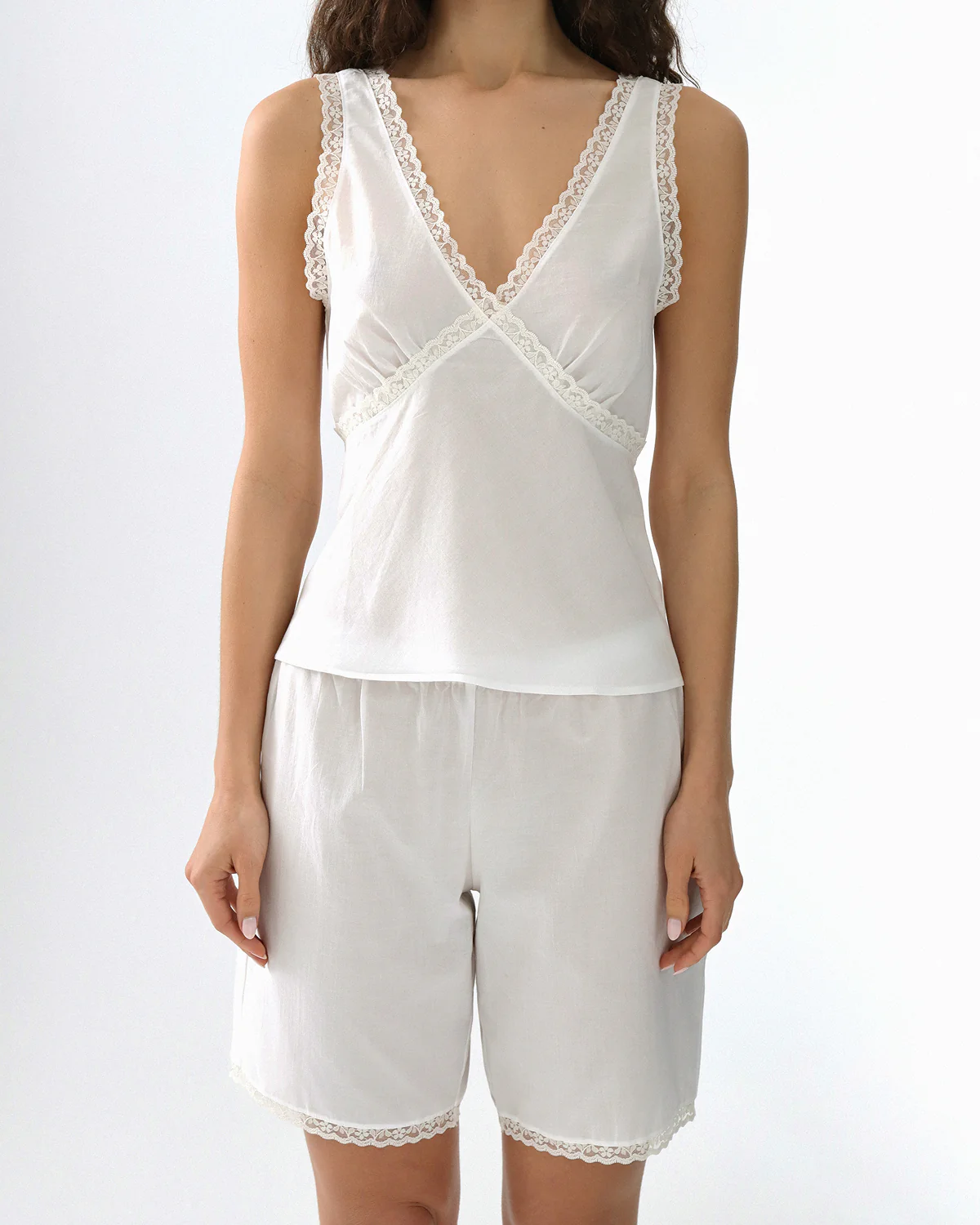 The Bermuda Short: White Cotton Voile - Image 6
