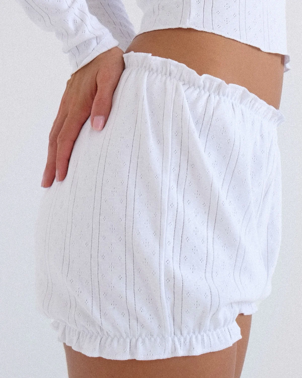 The Bloomer: White Pointelle - Image 7