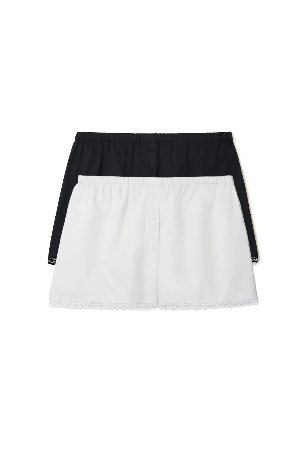 The Boxer 2 Pack: French Poplin Black & White - Image 3