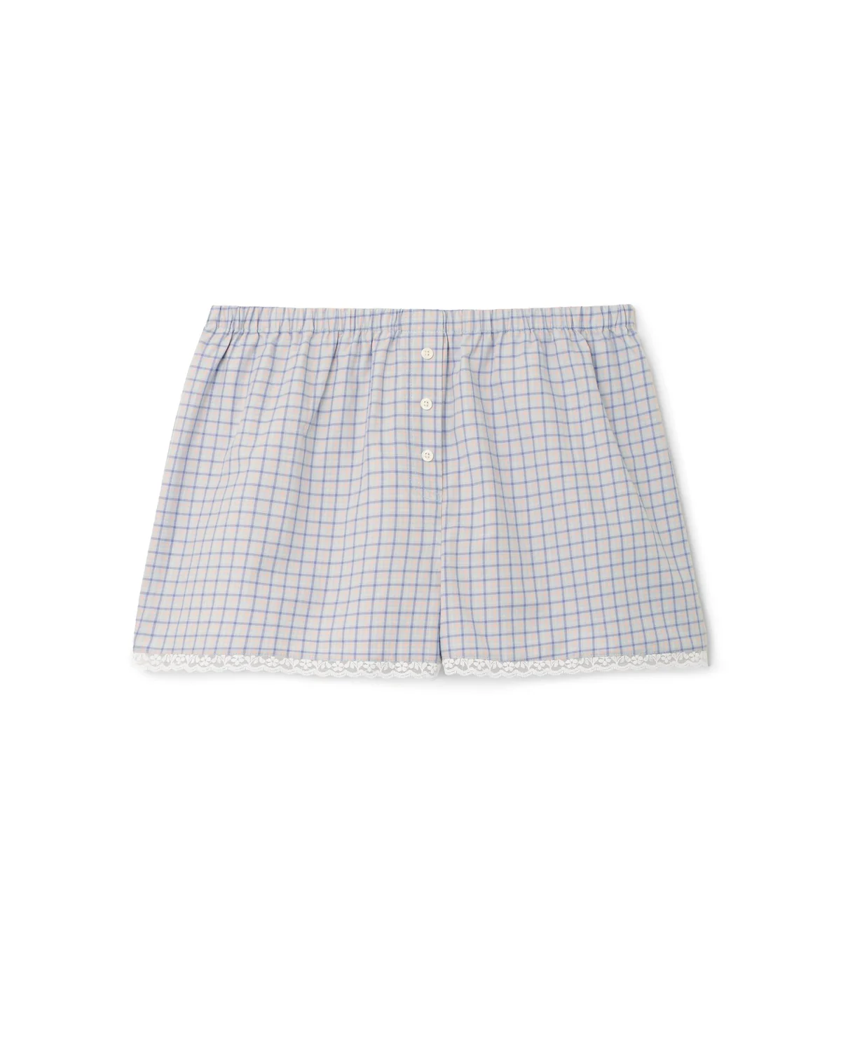 The Boxer: Blue Check French Poplin - Image 3