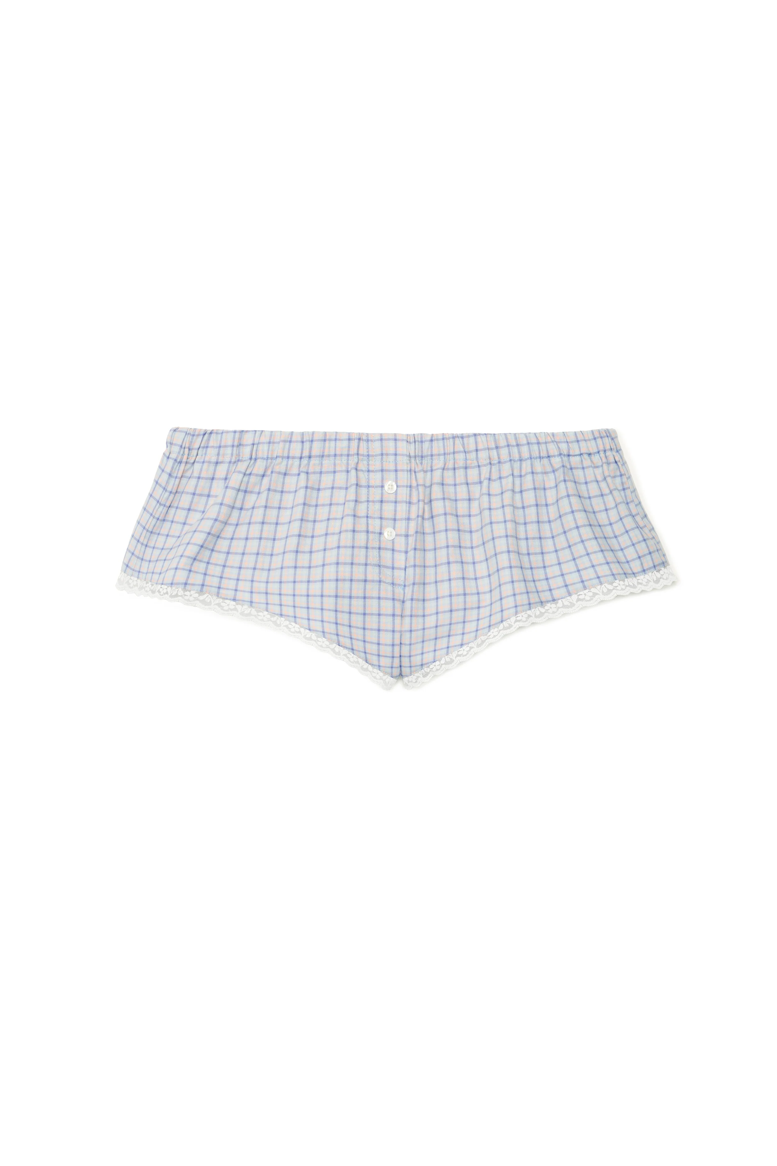 The Boxette: Blue Check French Poplin - Image 3