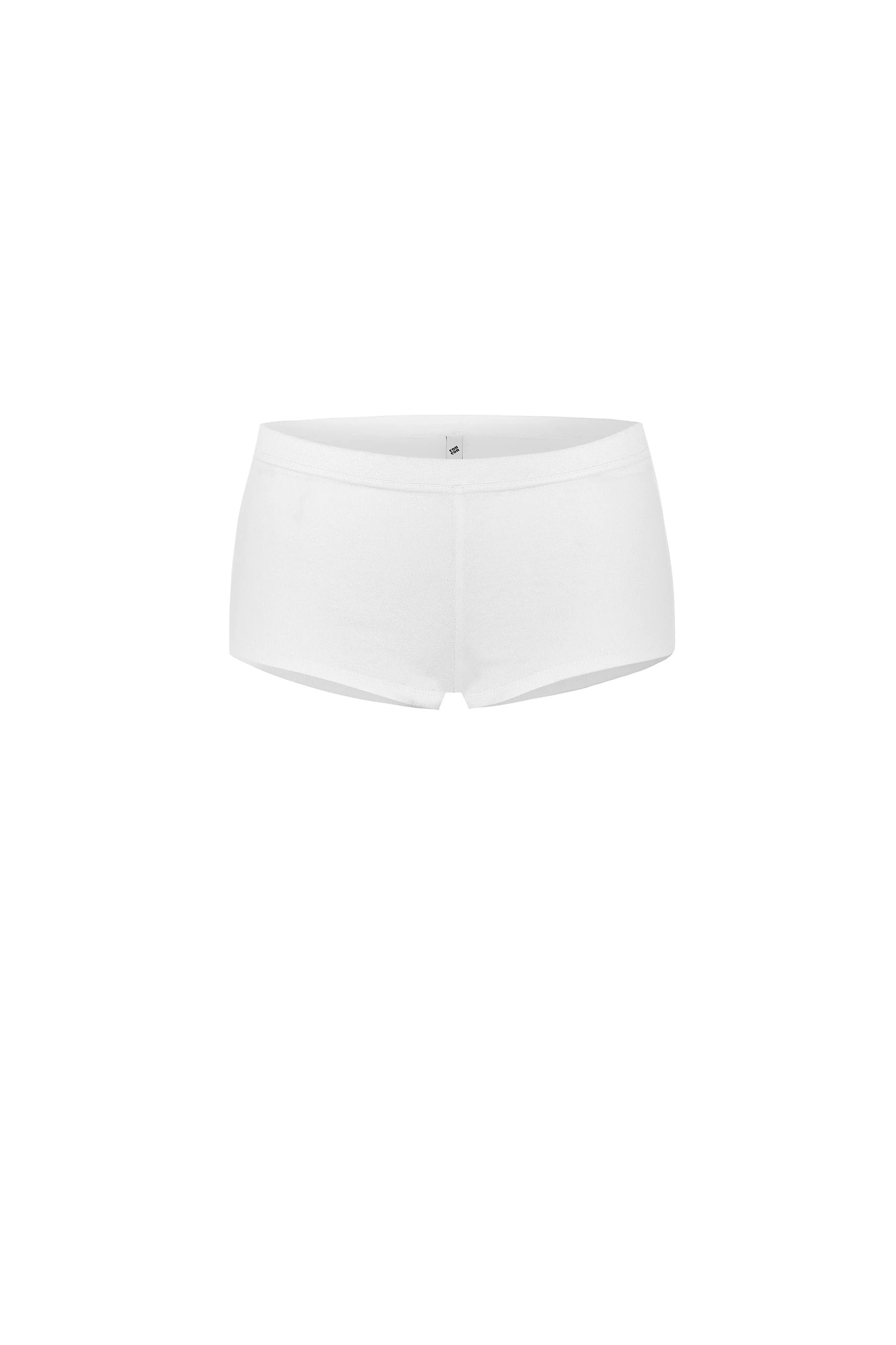 The Boyshort: White Cotton Jersey - Image 3