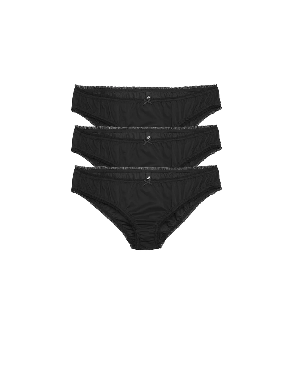 The Brief 3 Pack: Cotton Voile Black - Image 3