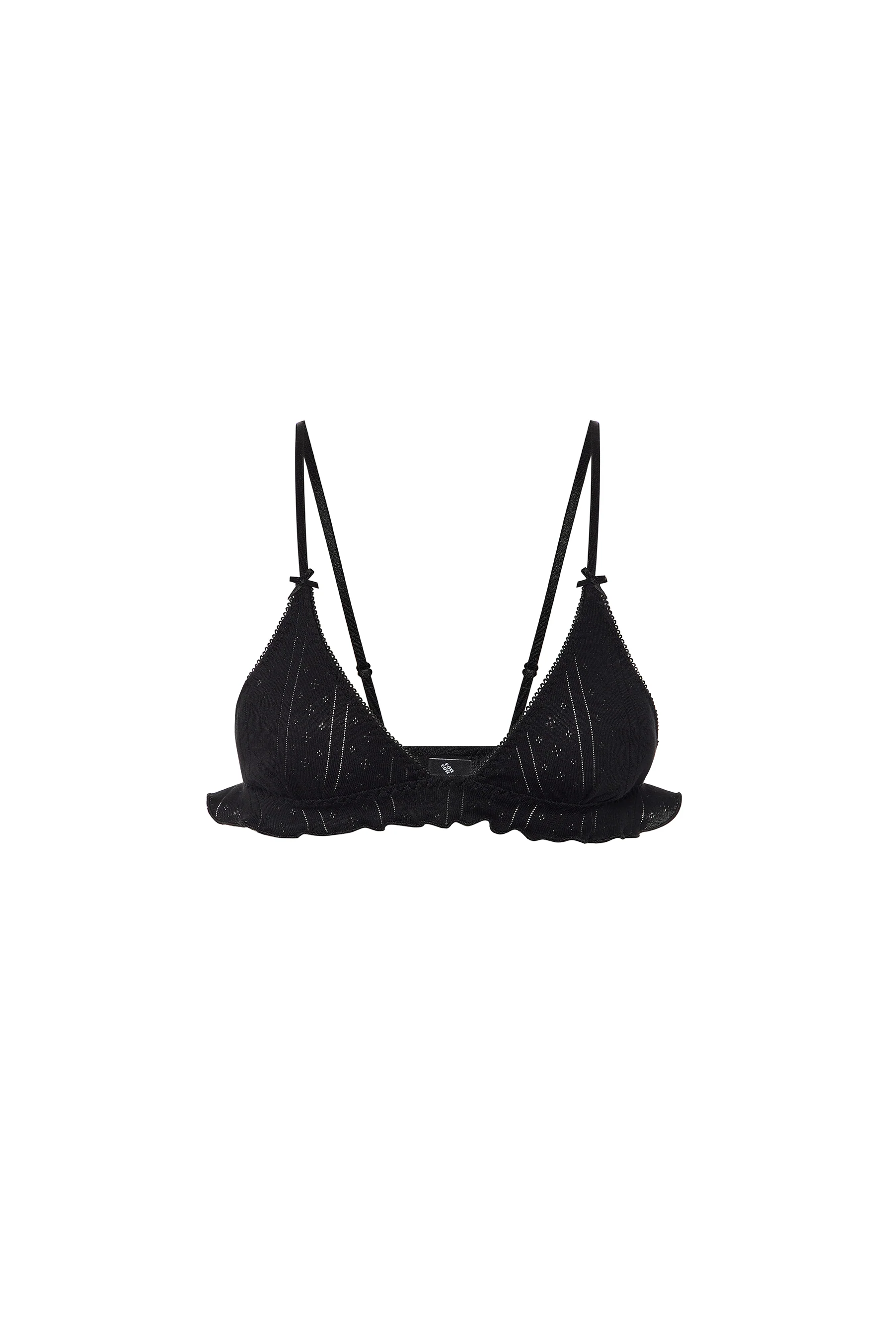 The Butterfly Bralette: Black Pointelle - Image 3