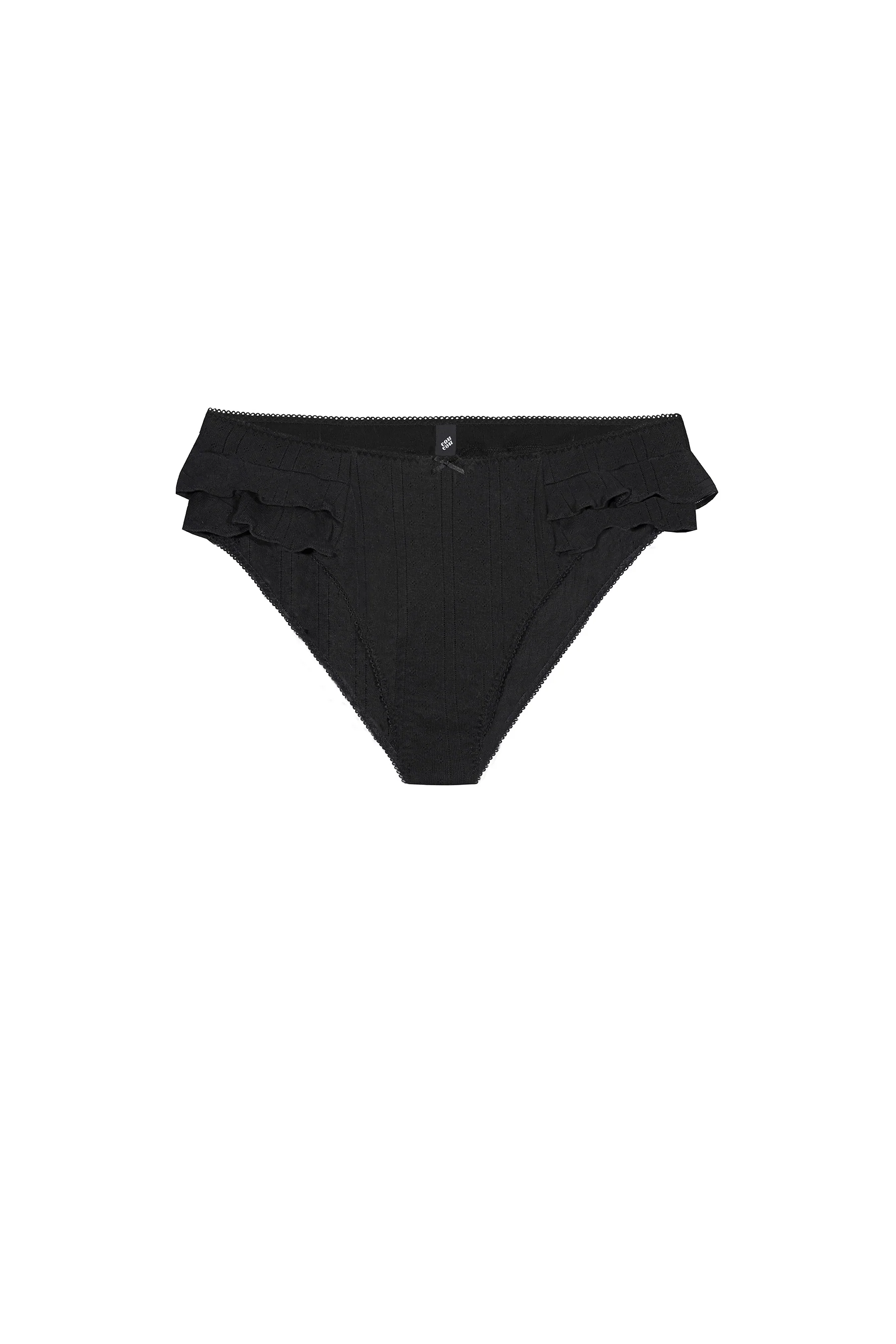 The Butterfly Cozy: Black Pointelle - Image 3