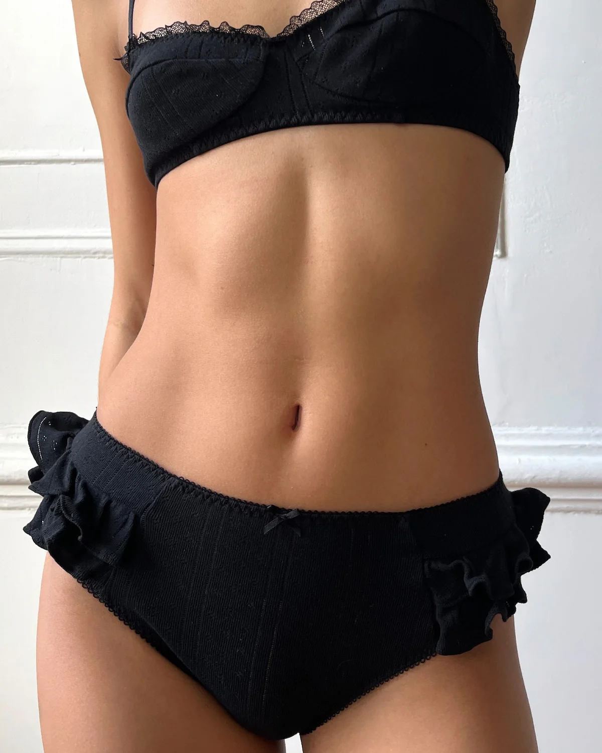 The Butterfly Cozy: Black Pointelle - Image 5