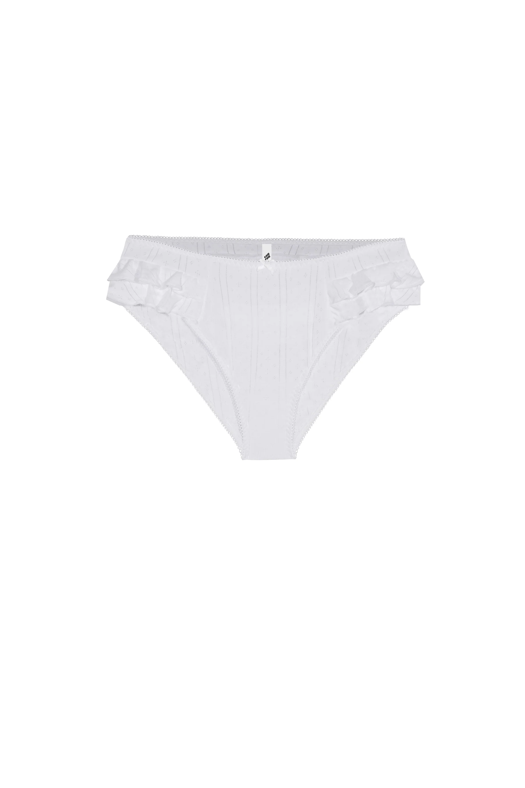 The Butterfly Cozy: White Pointelle - Image 3