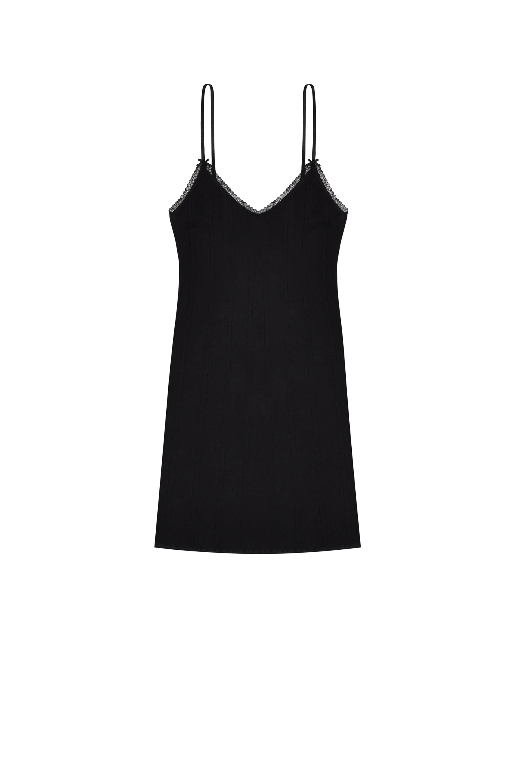 The Cami Slip: Black Pointelle - Image 3
