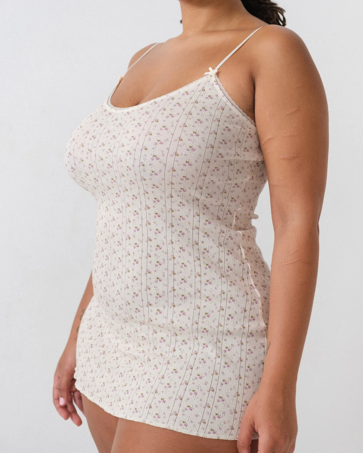 The Cami Slip: English Rose Pointelle - Image 9