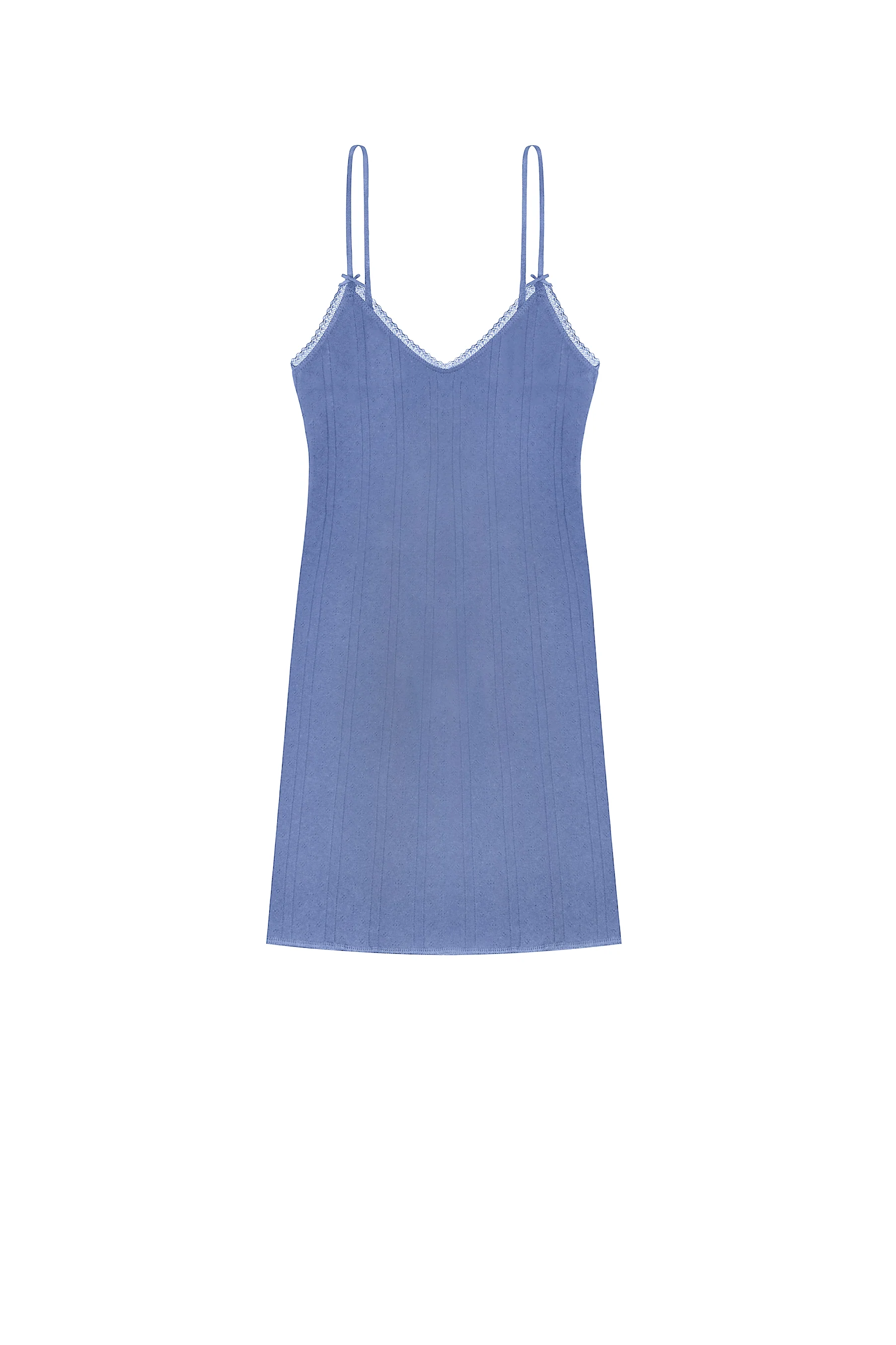 The Cami Slip: French Blue Pointelle - Image 3