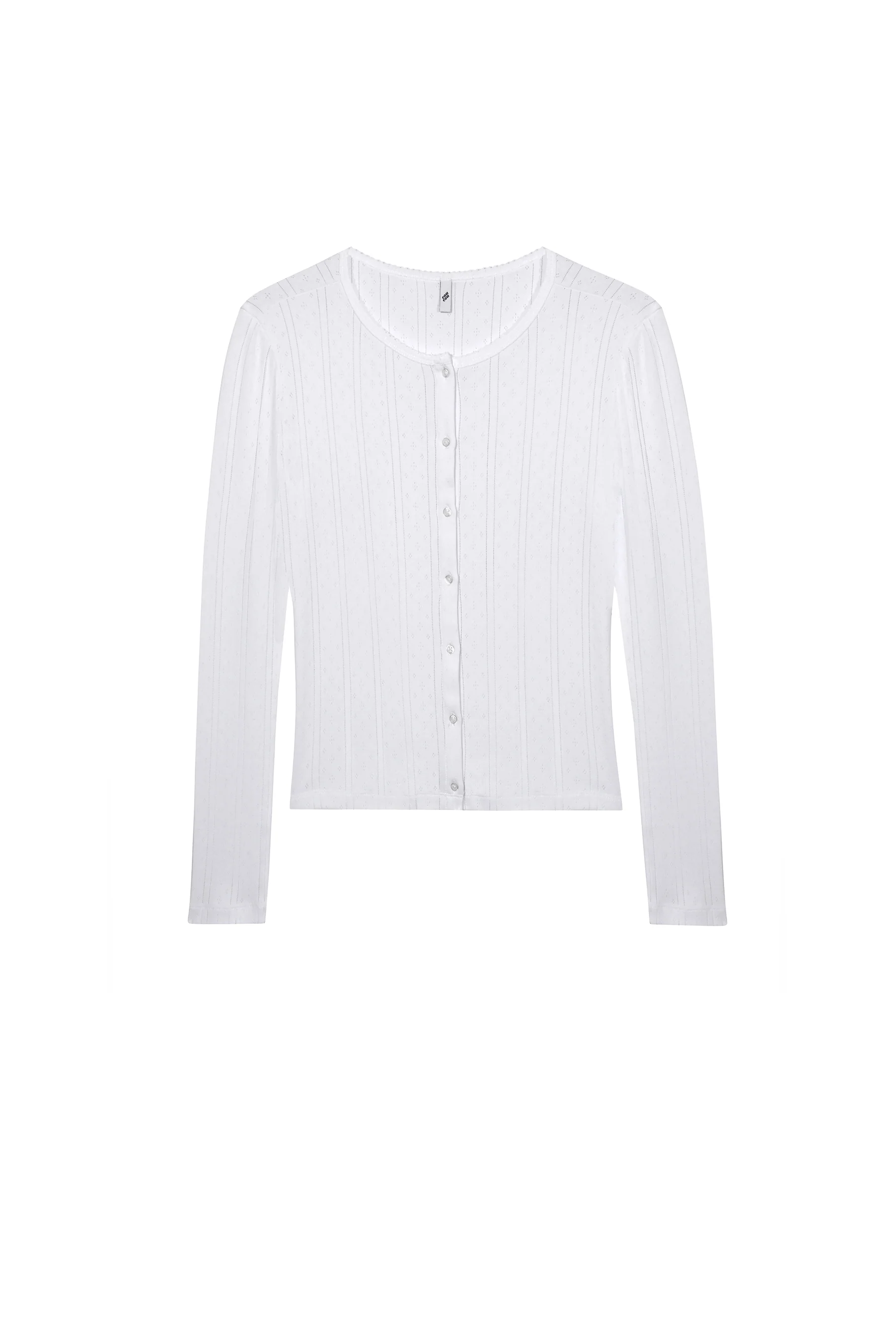 The Cardigan: White Pointelle - Image 3