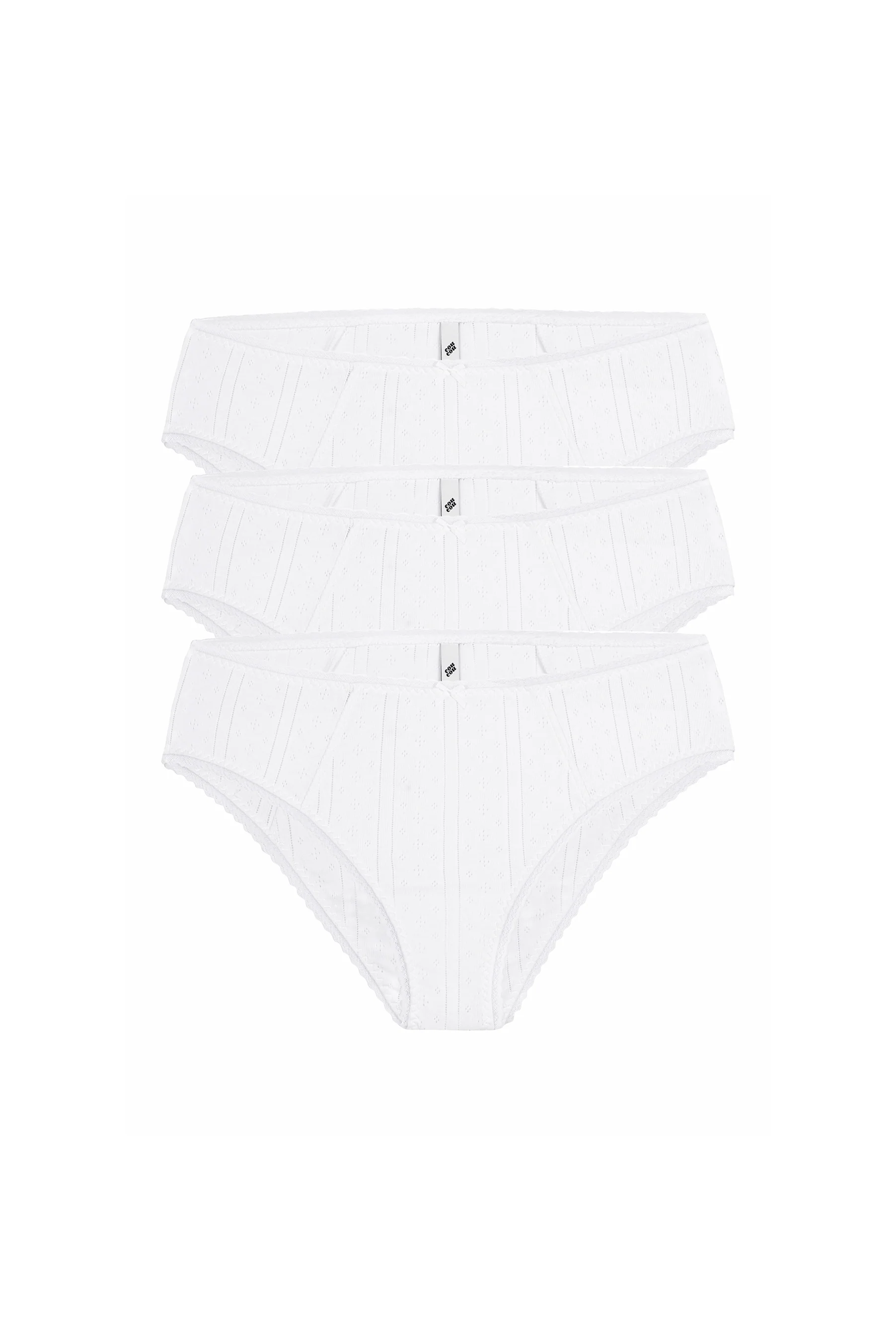 The Cozy Brief 3 Pack: White - Image 3