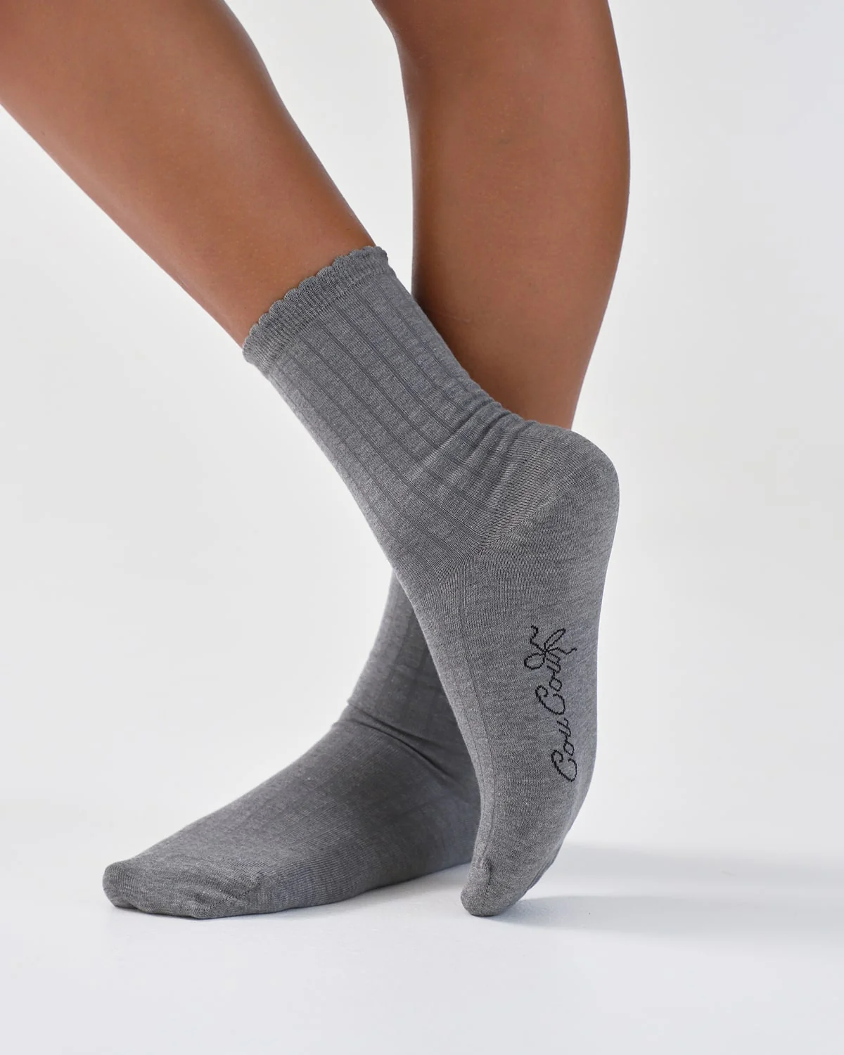 The Everyday Sock: Grey Organic Cotton - Image 5