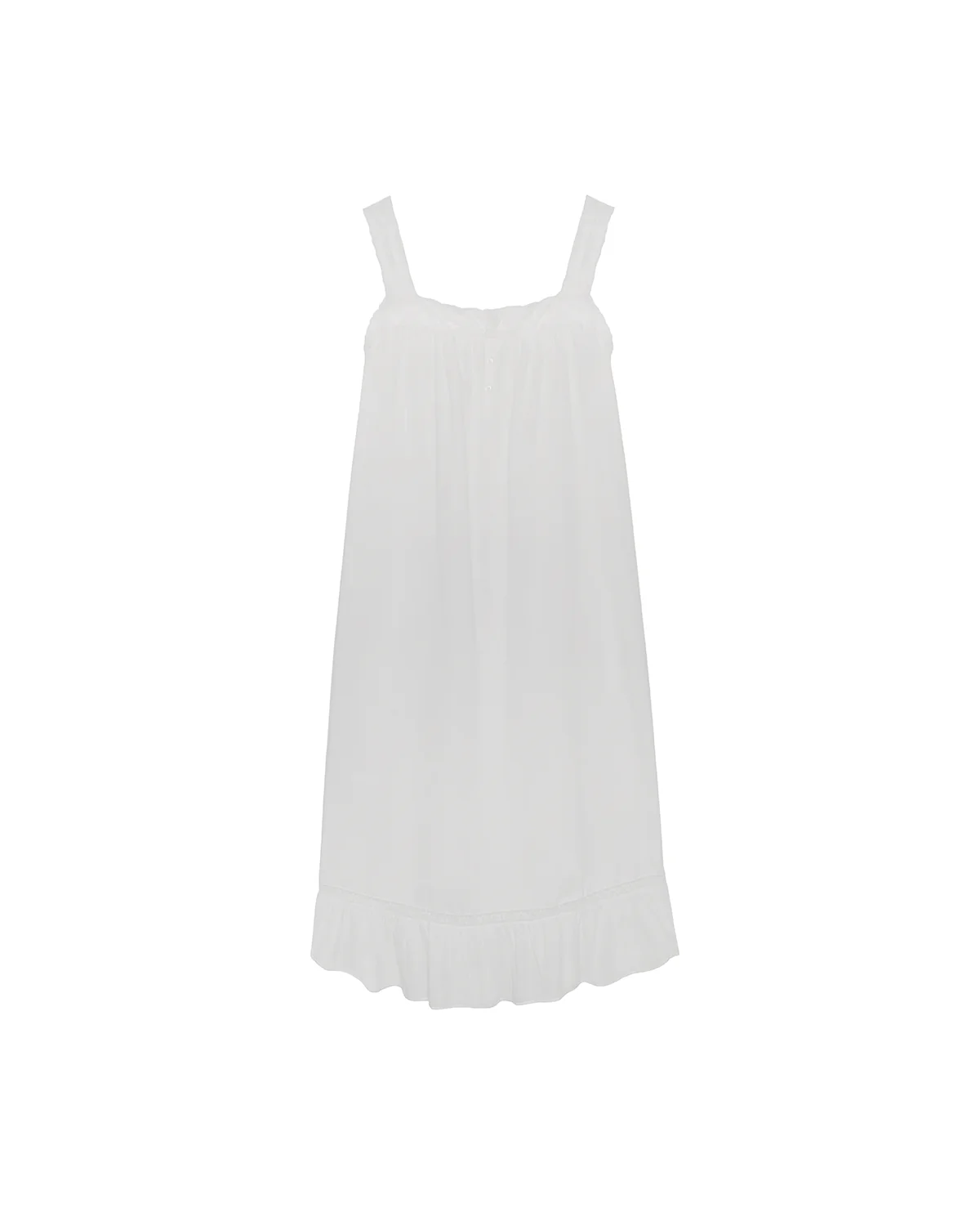 The Fleur Slip: White Cotton Voile - Image 3