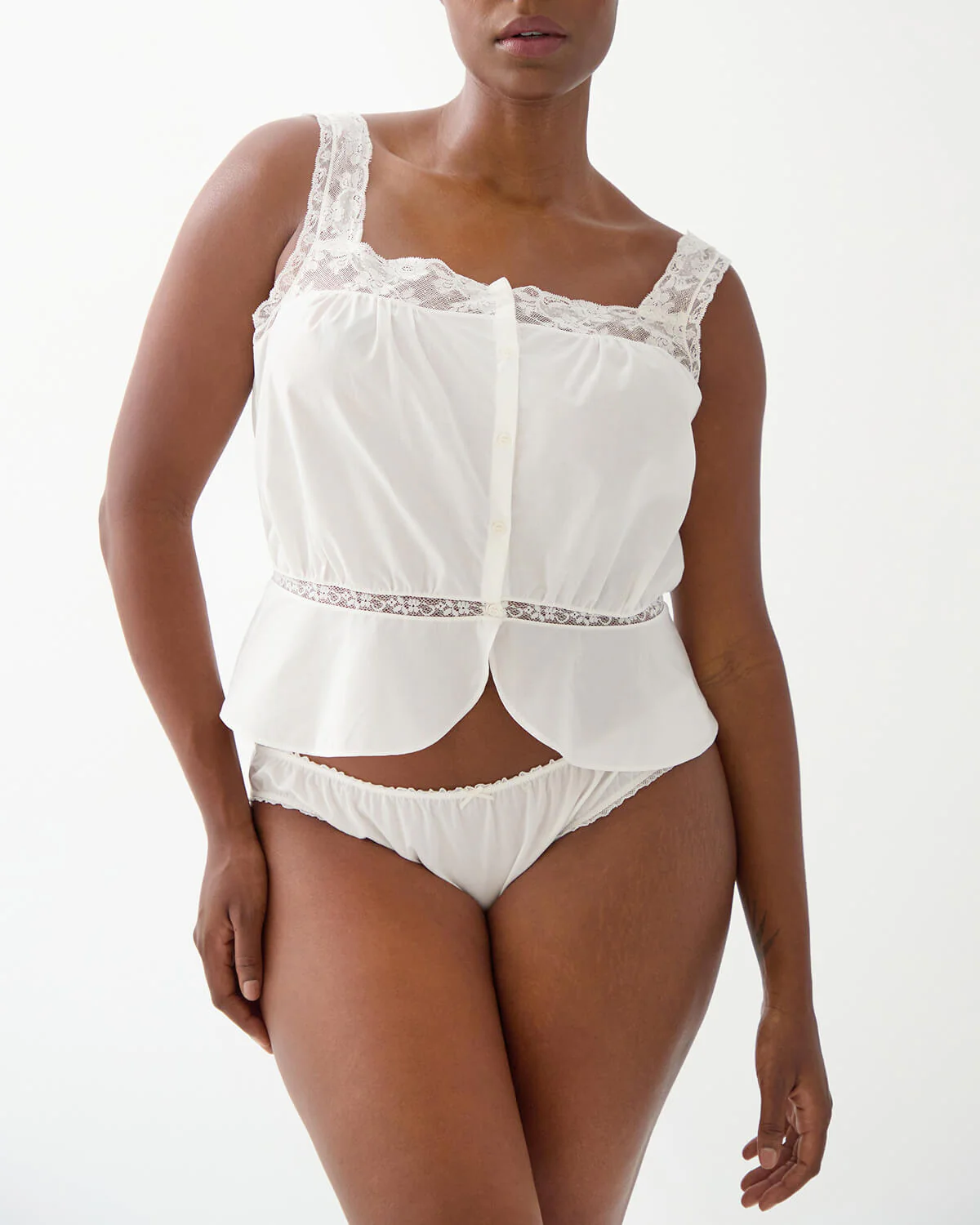 The Fleur Top: White Cotton Voile - Image 4