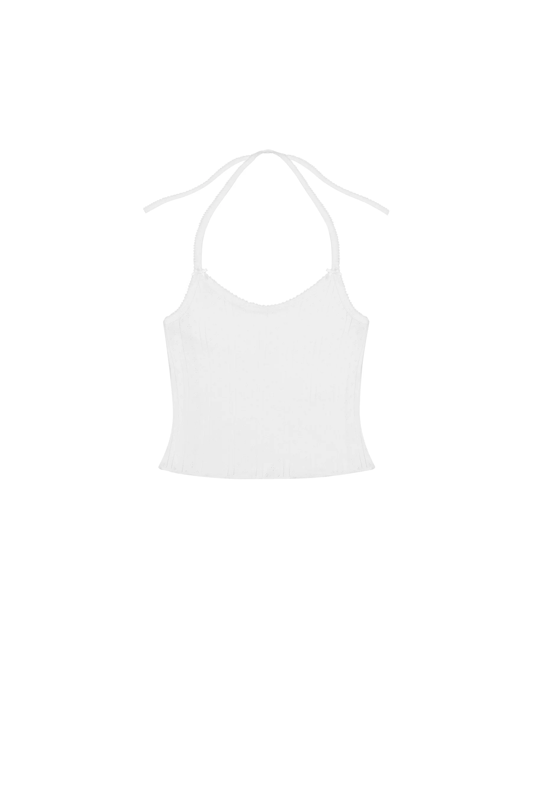 The Halter: White Pointelle - Image 3