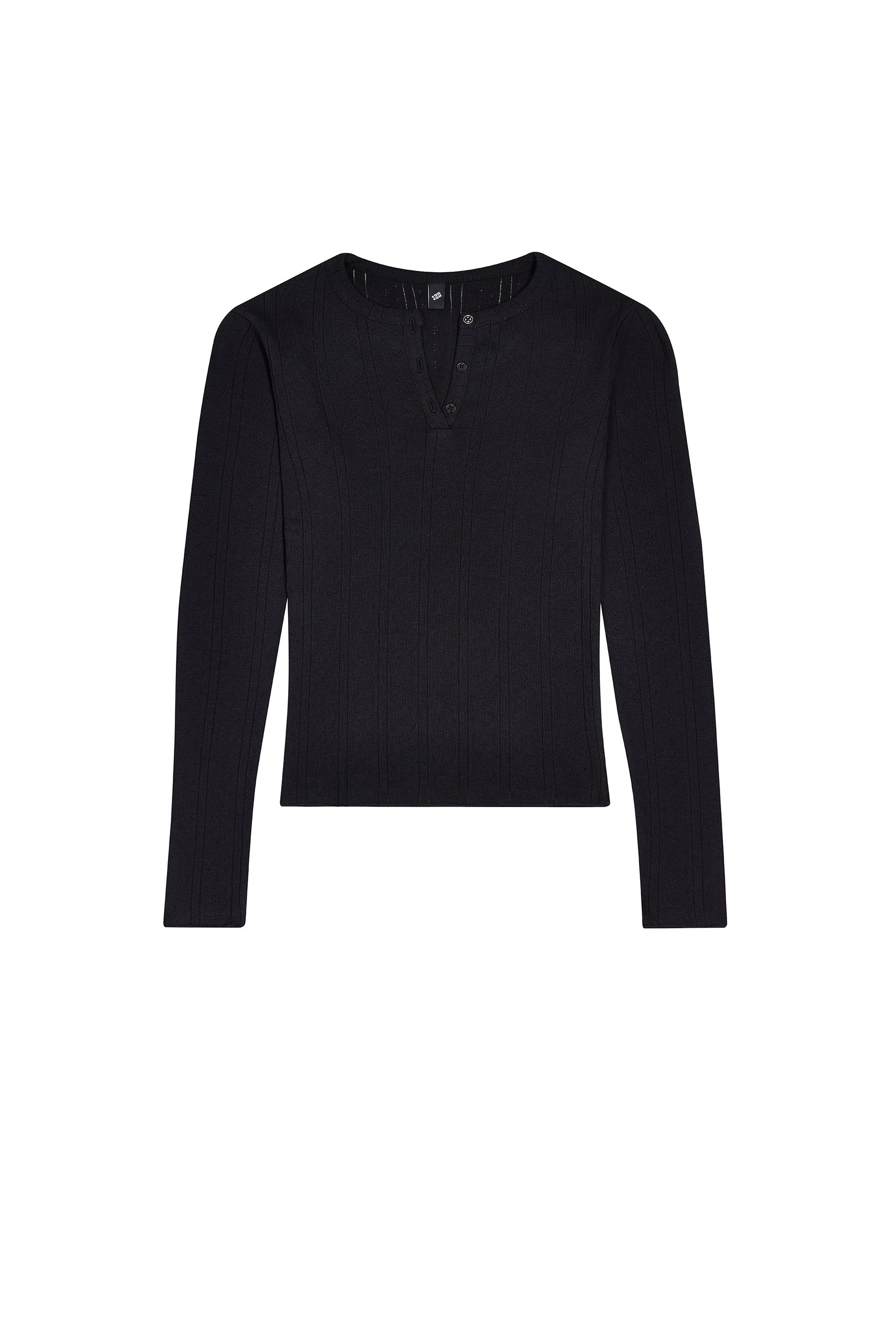 The Henley: Black Pointelle - Image 3