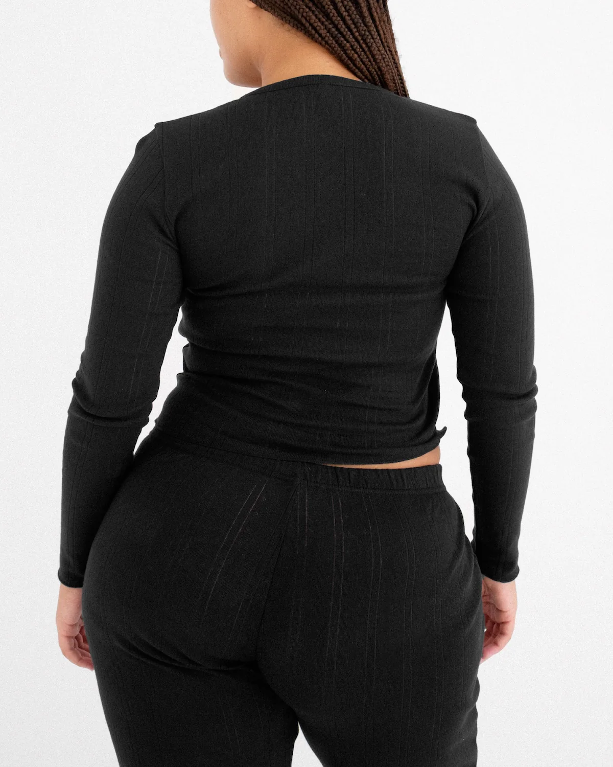 The Henley: Black Pointelle - Image 4
