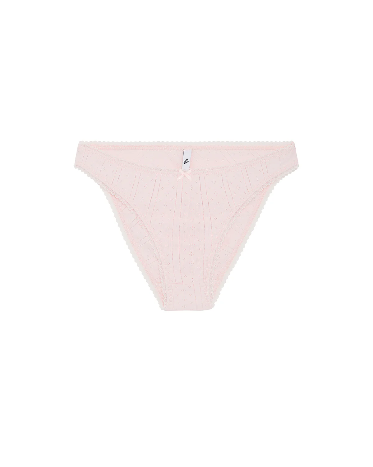 The High Rise: Baby Pink Pointelle - Image 3