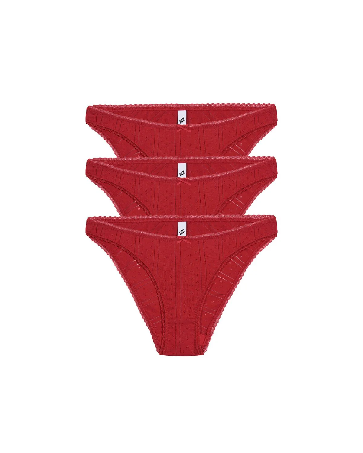 The High Rise 3 Pack: Cherry Red - Image 3