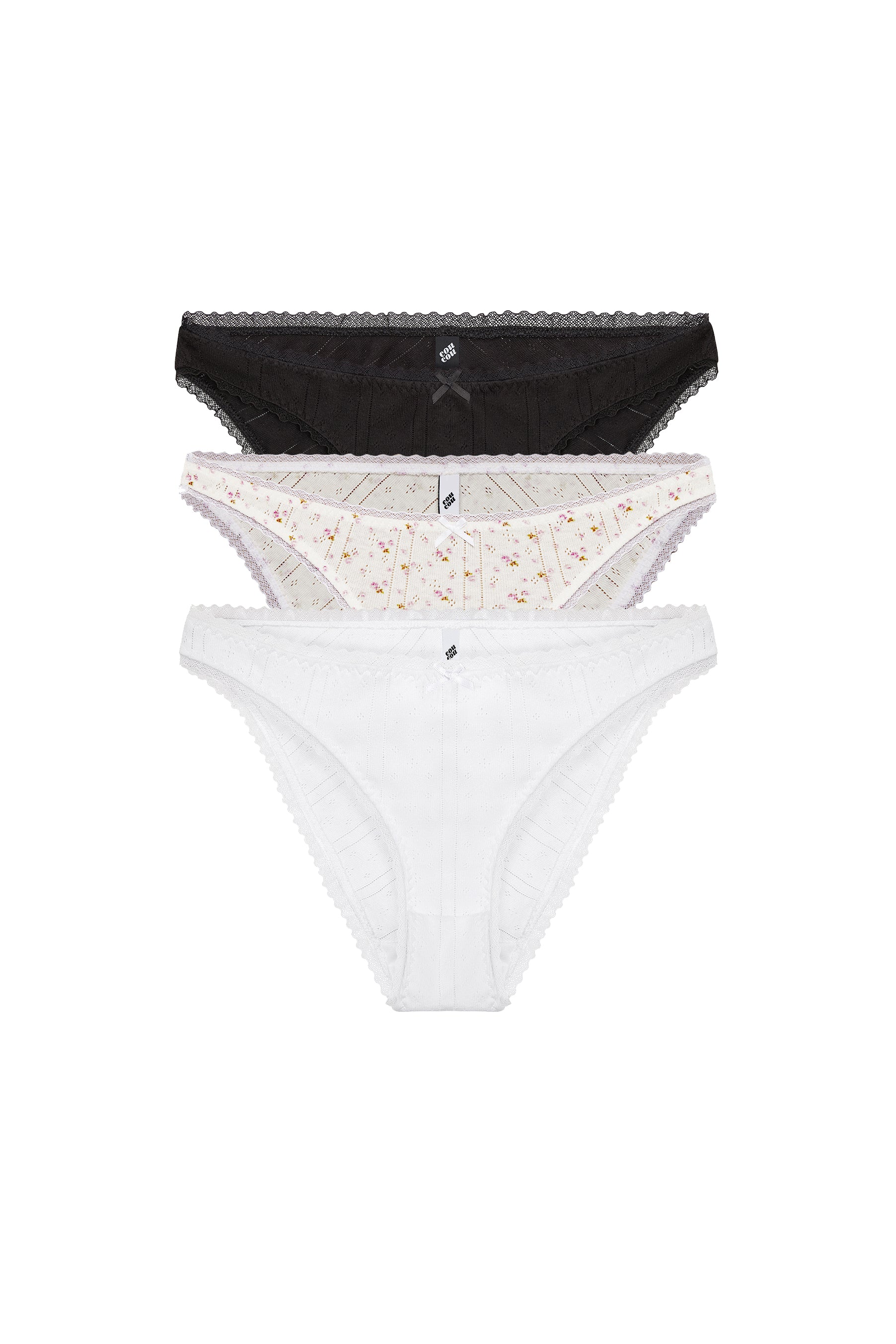 The High Rise 3 Pack: Black, White & English Rose - Image 3