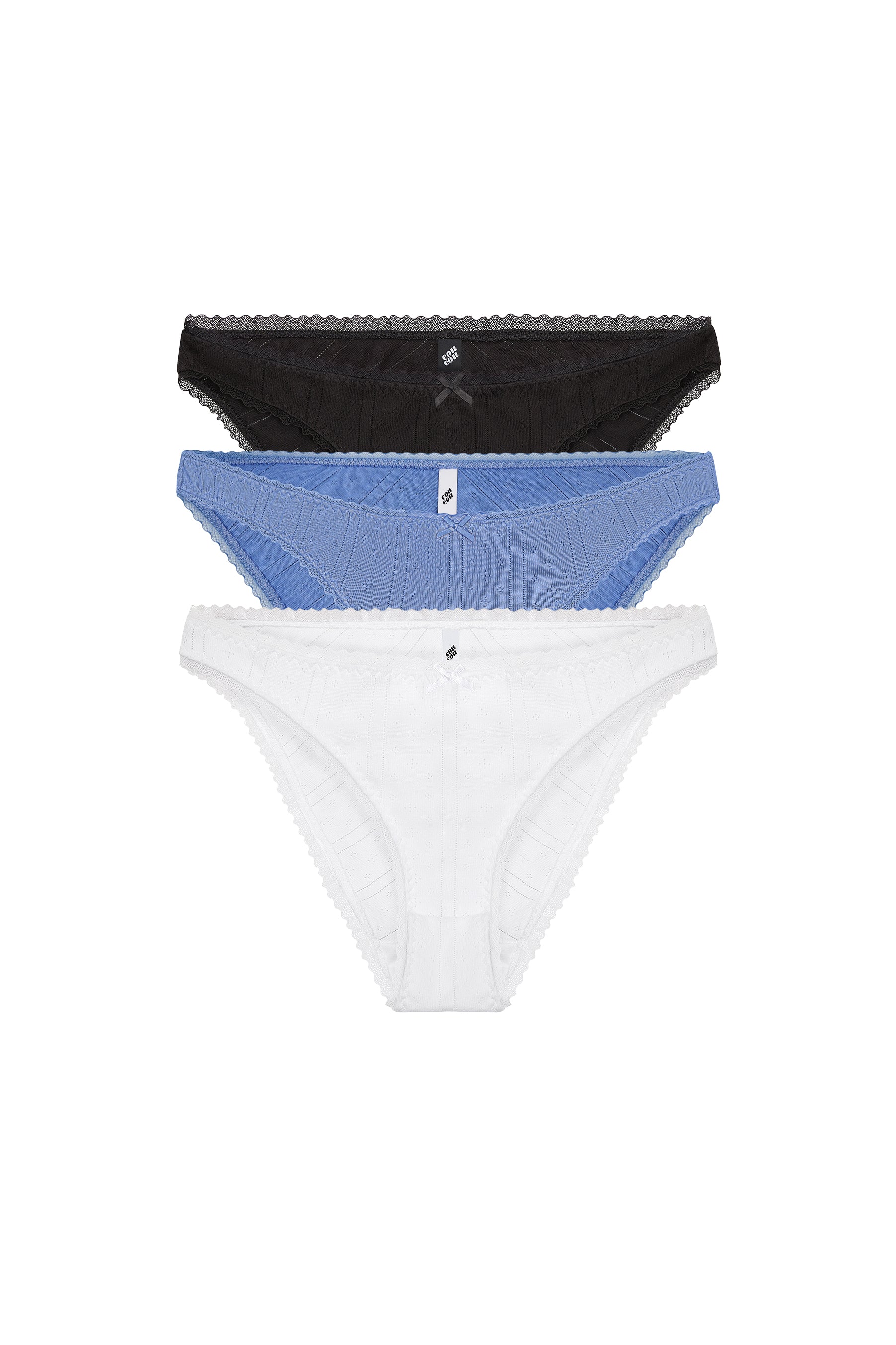 The High Rise 3 Pack: Black, White & French Blue - Image 3