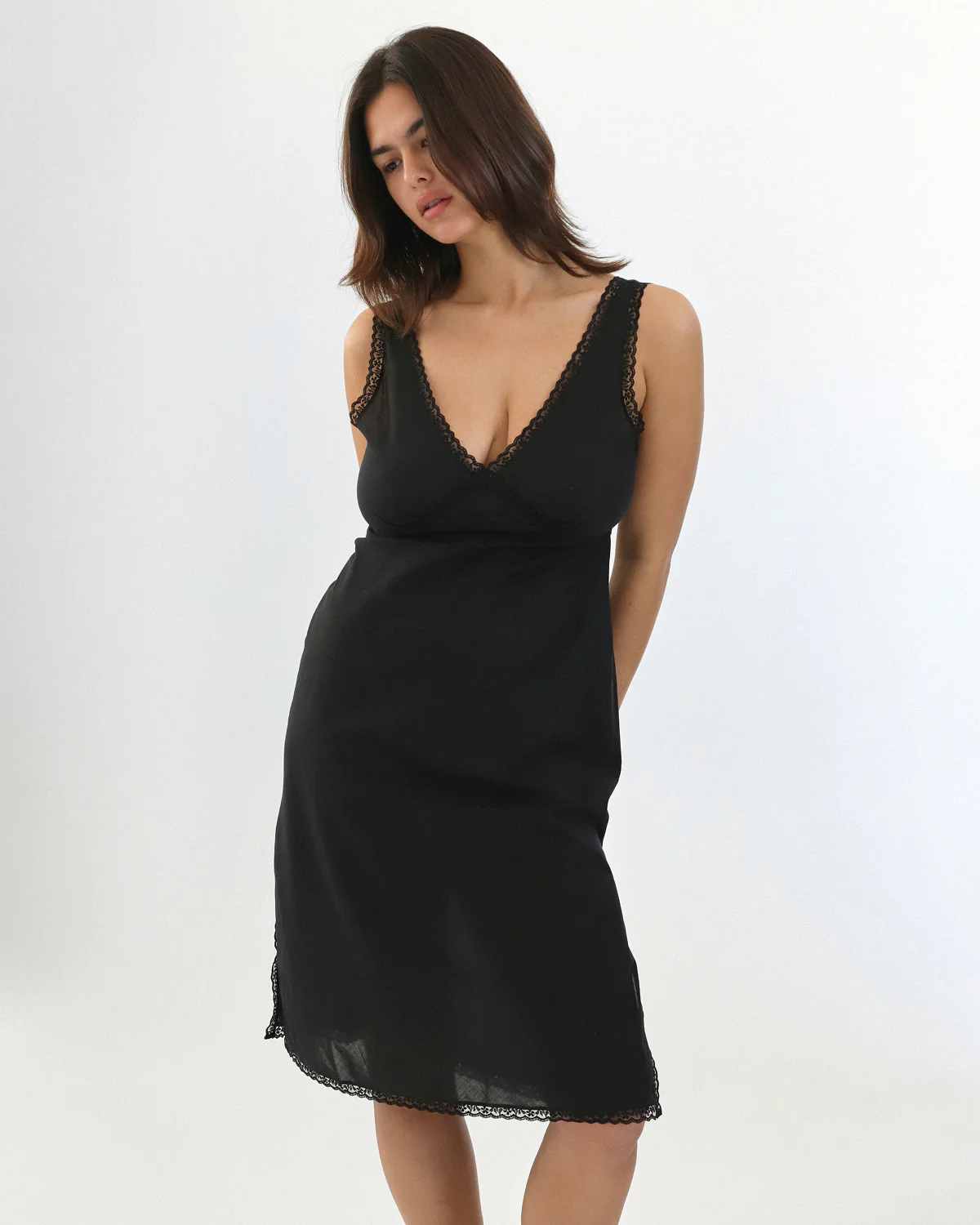 The Iris Slip: Black Cotton Voile - Image 5