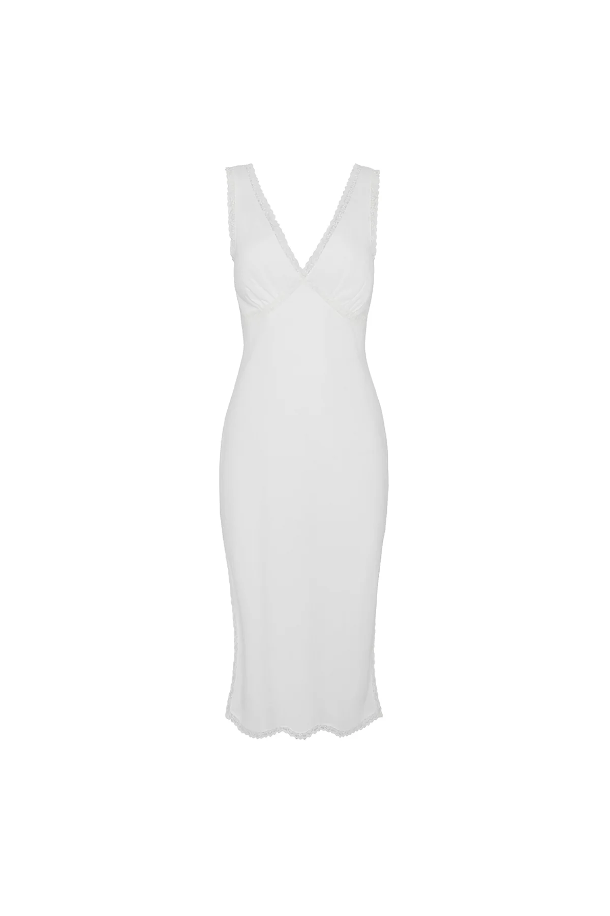 The Iris Slip: White Cotton Voile - Image 3