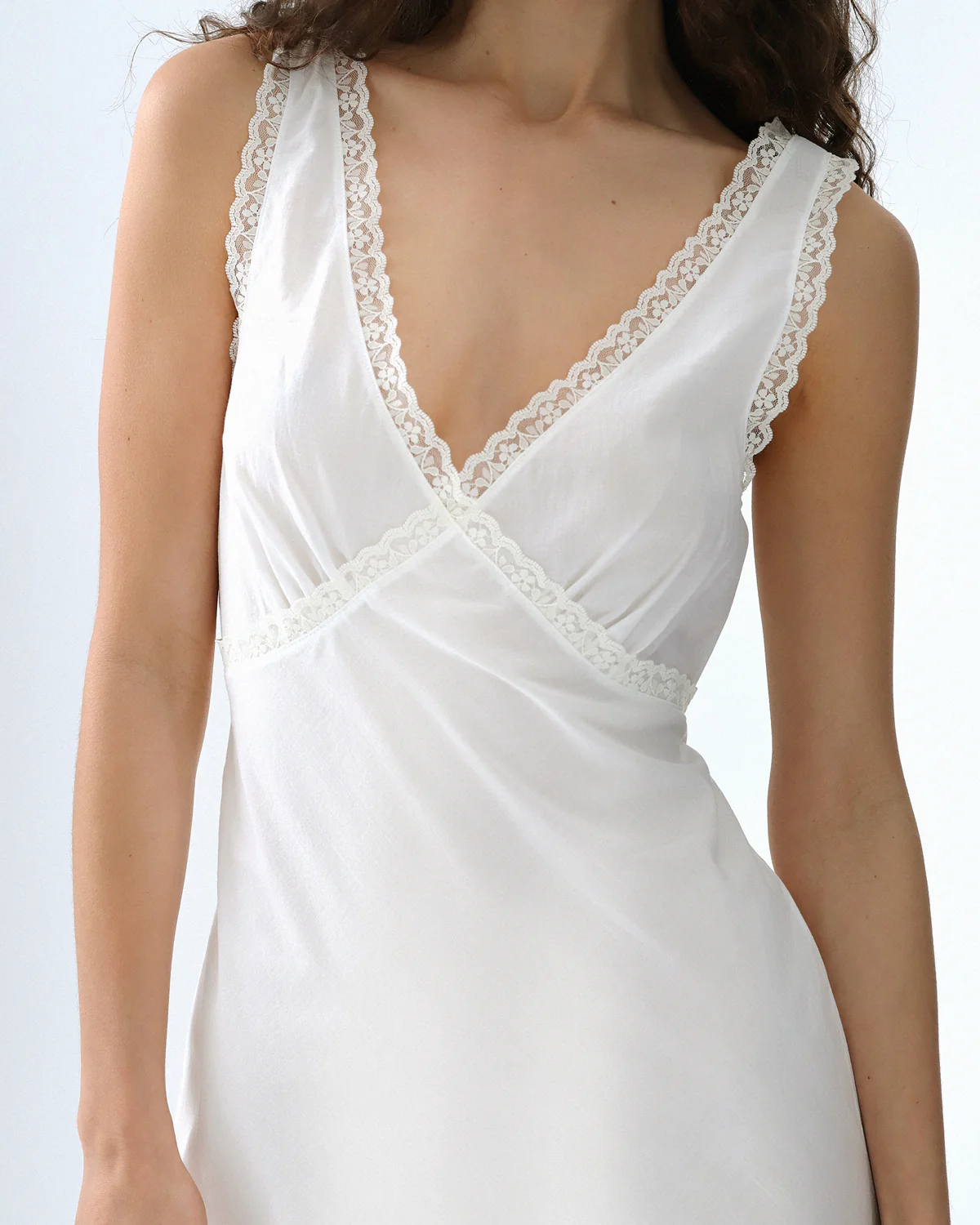 The Iris Slip: White Cotton Voile - Image 4