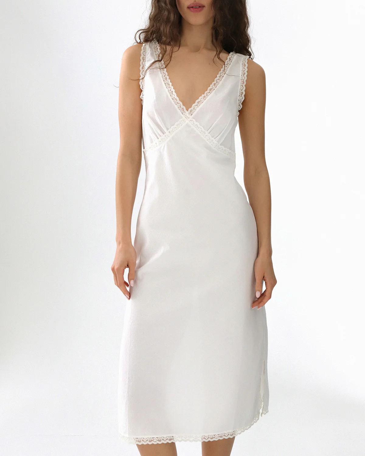 The Iris Slip: White Cotton Voile - Image 5