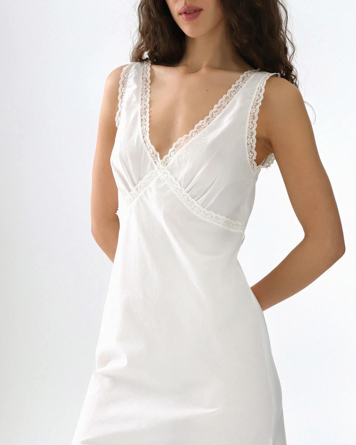 The Iris Slip: White Cotton Voile - Image 7