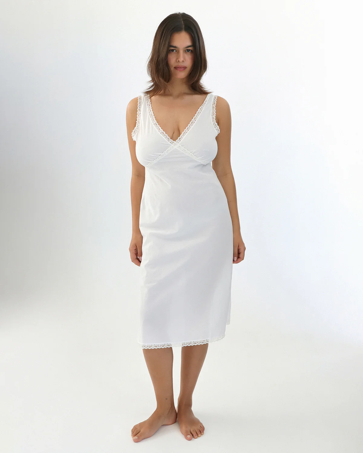 The Iris Slip: White Cotton Voile - Image 8