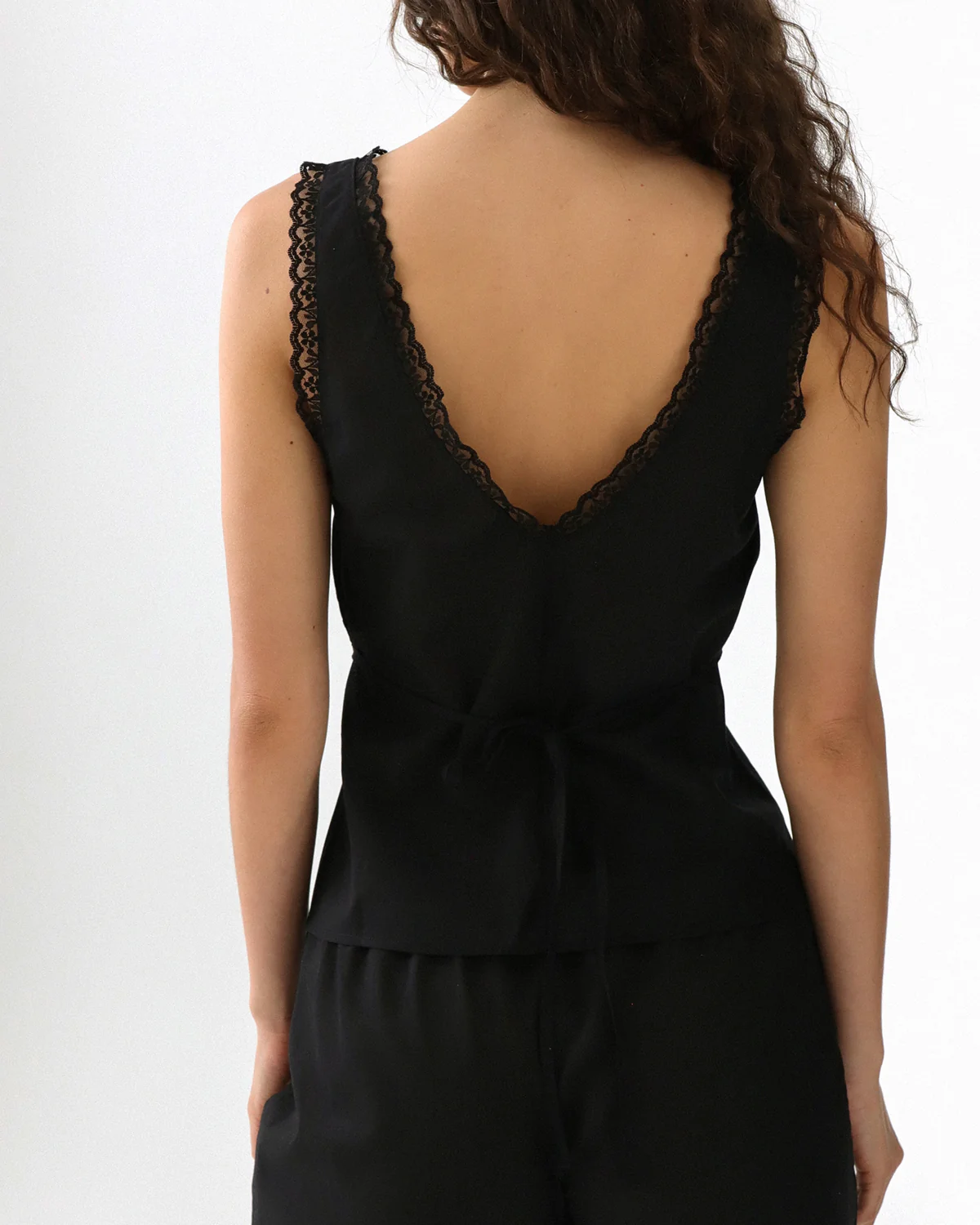 The Iris Tank: Black Cotton Voile - Image 5