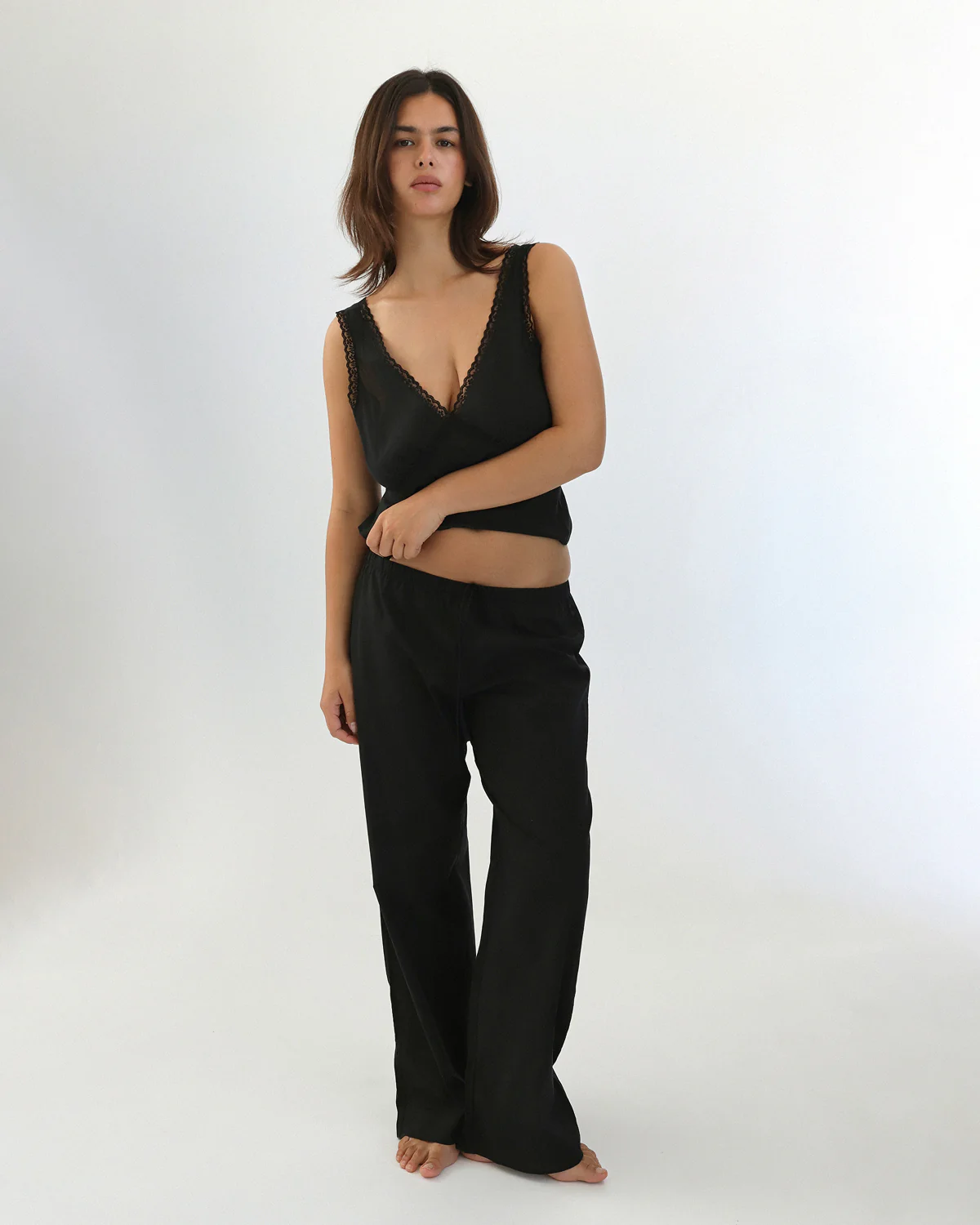 The Iris Tank: Black Cotton Voile - Image 8