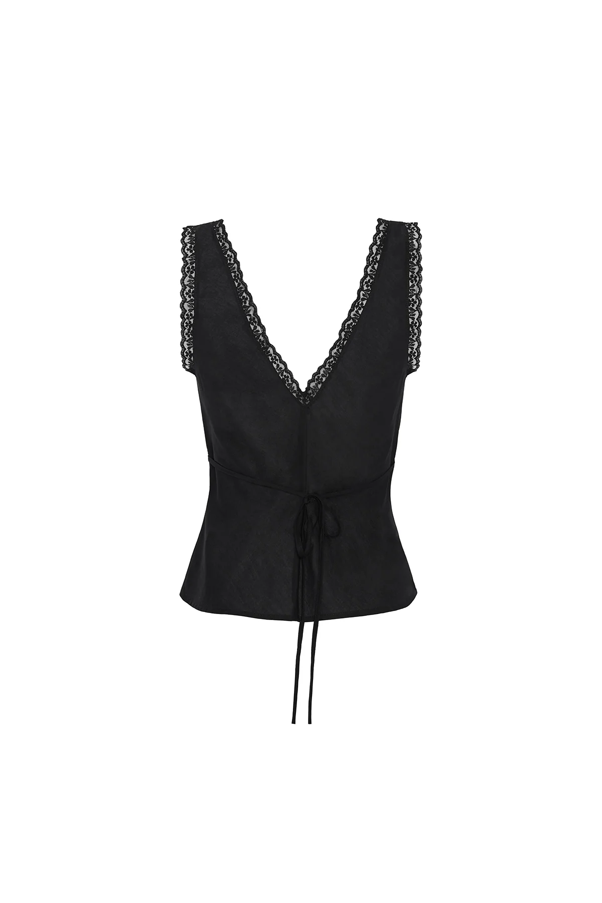 The Iris Tank: Black Cotton Voile - Image 9