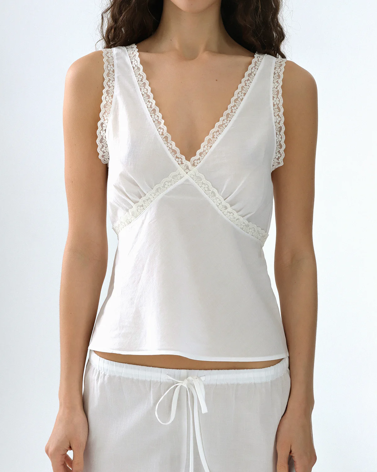 The Iris Tank: White Cotton Voile - Image 4
