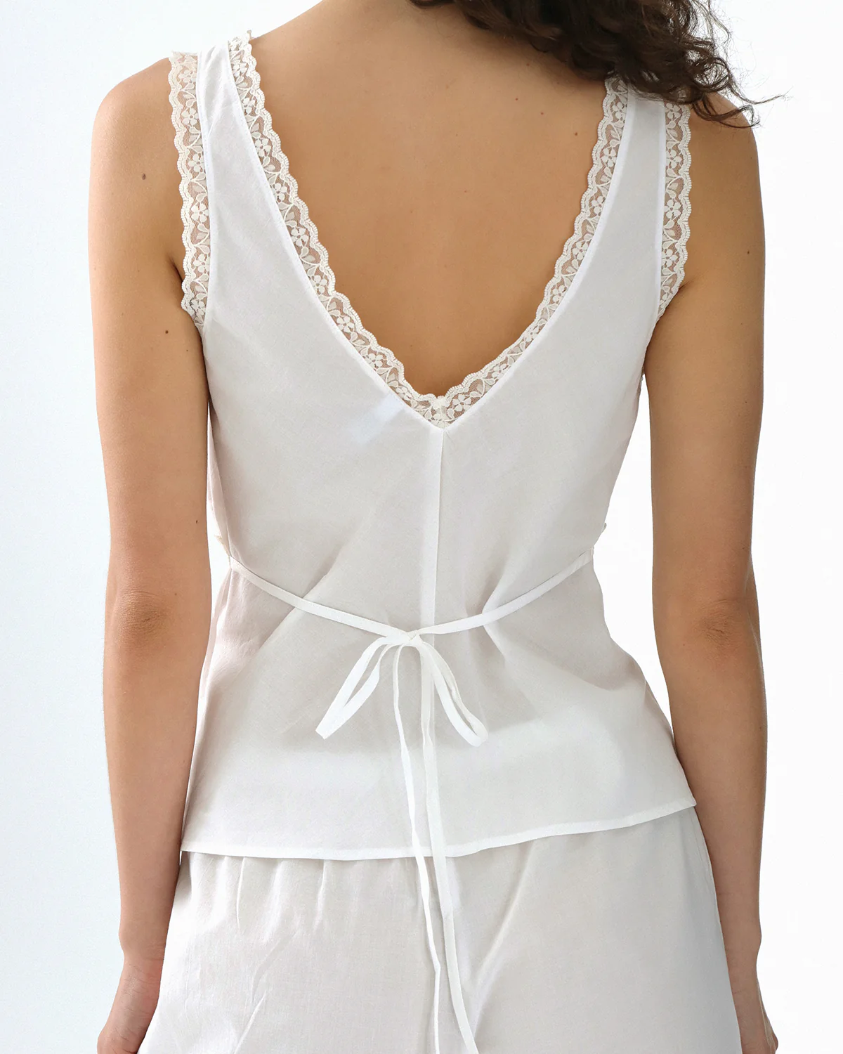 The Iris Tank: White Cotton Voile - Image 6
