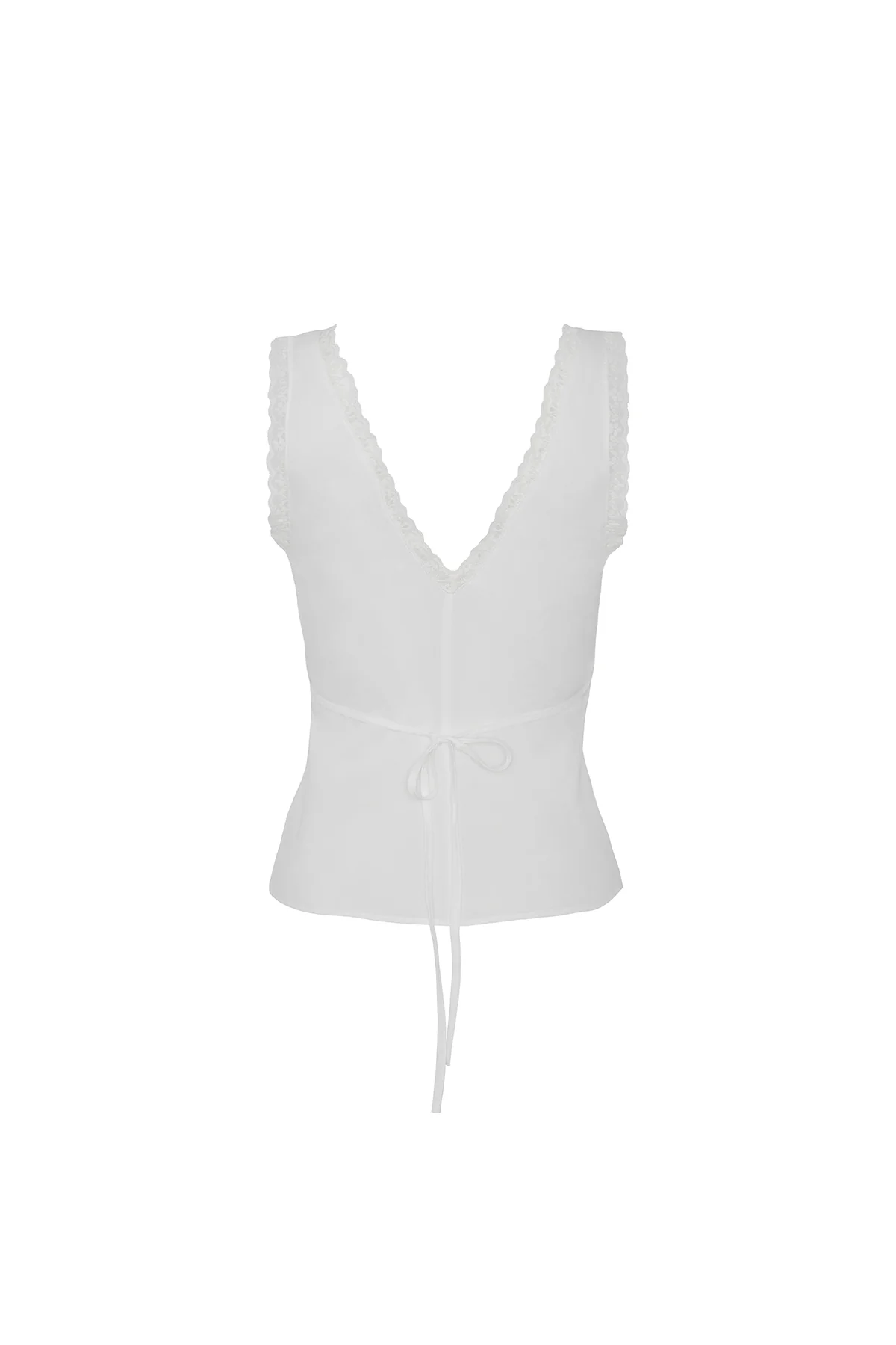 The Iris Tank: White Cotton Voile - Image 8