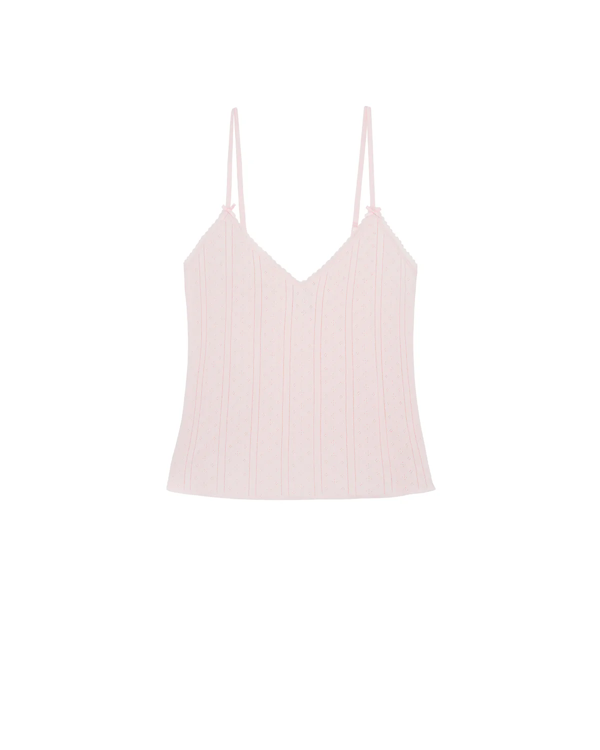 The Long Cami: Baby Pink Pointelle - Image 3